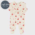 Coccoli Coccoli - Modal Zipper Footie | Cherry Hearts