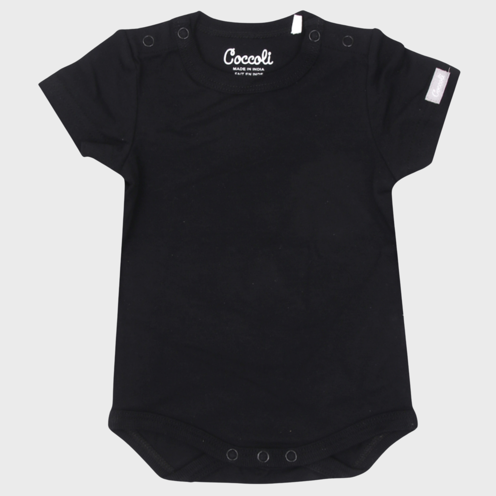 Coccoli Coccoli - Modal Short Sleeve Romper | Black