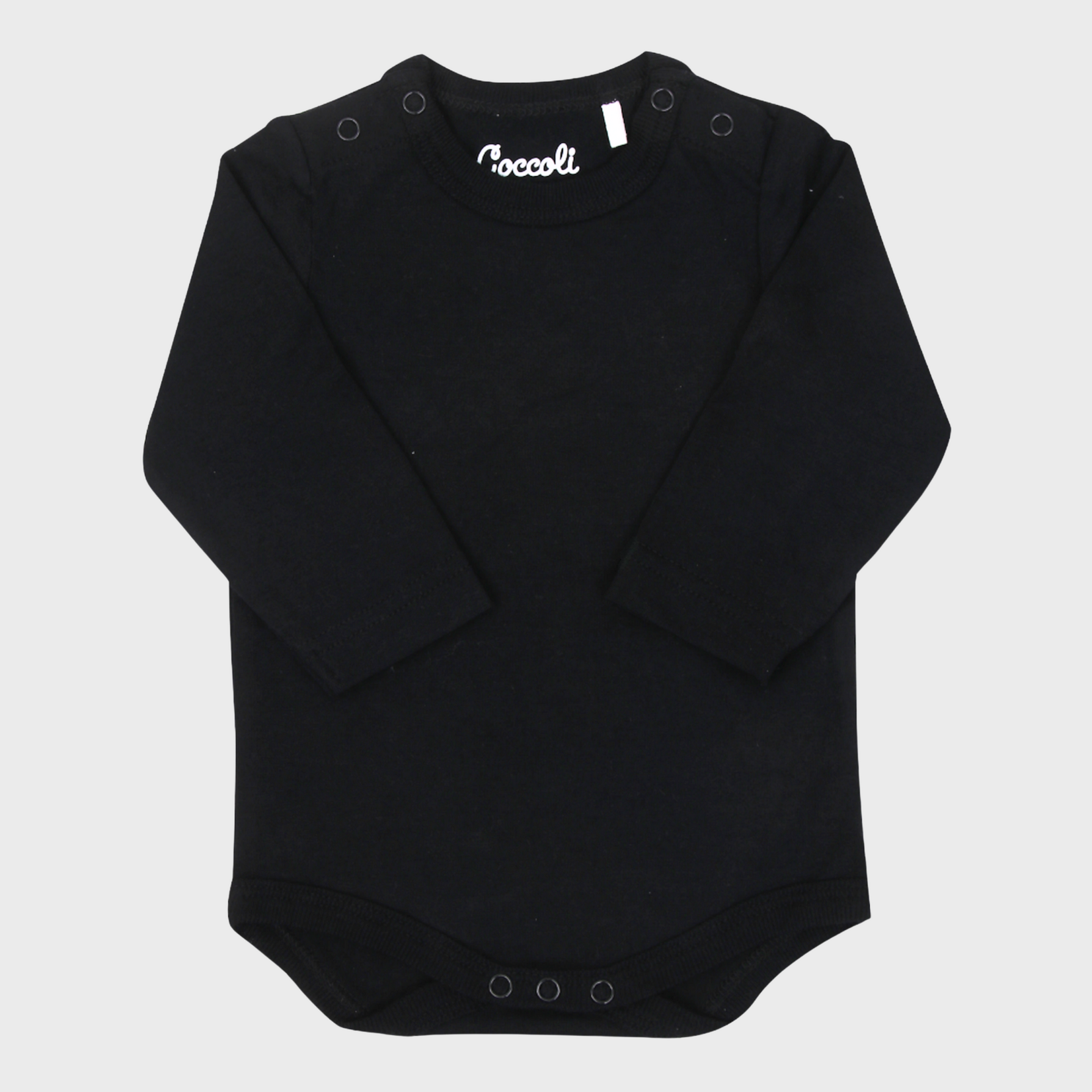 Coccoli Coccoli - Modal Long Sleeve Onesie | Black