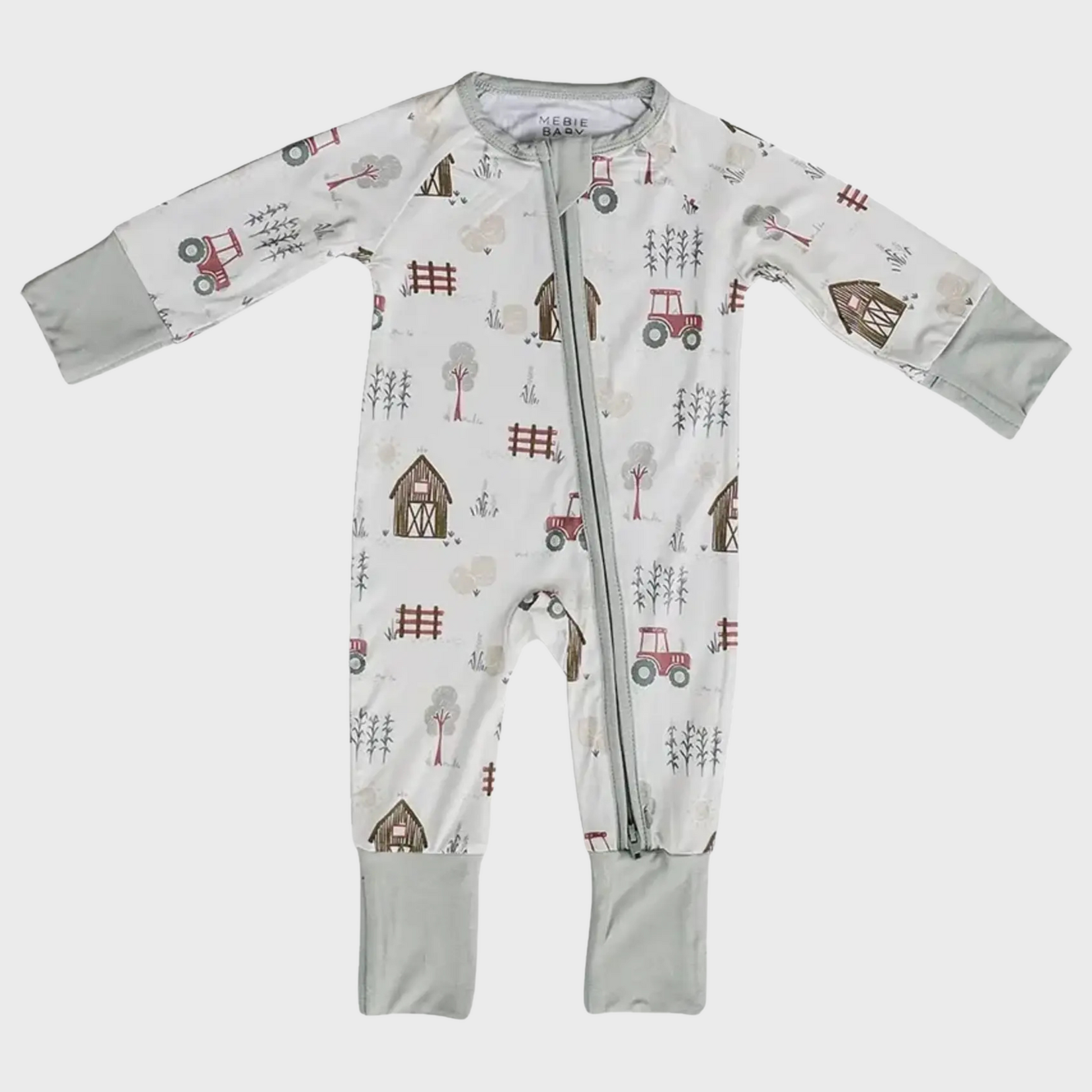 Mebie Baby Mebie Baby - Farmhouse  Bamboo Zipper Sleeper