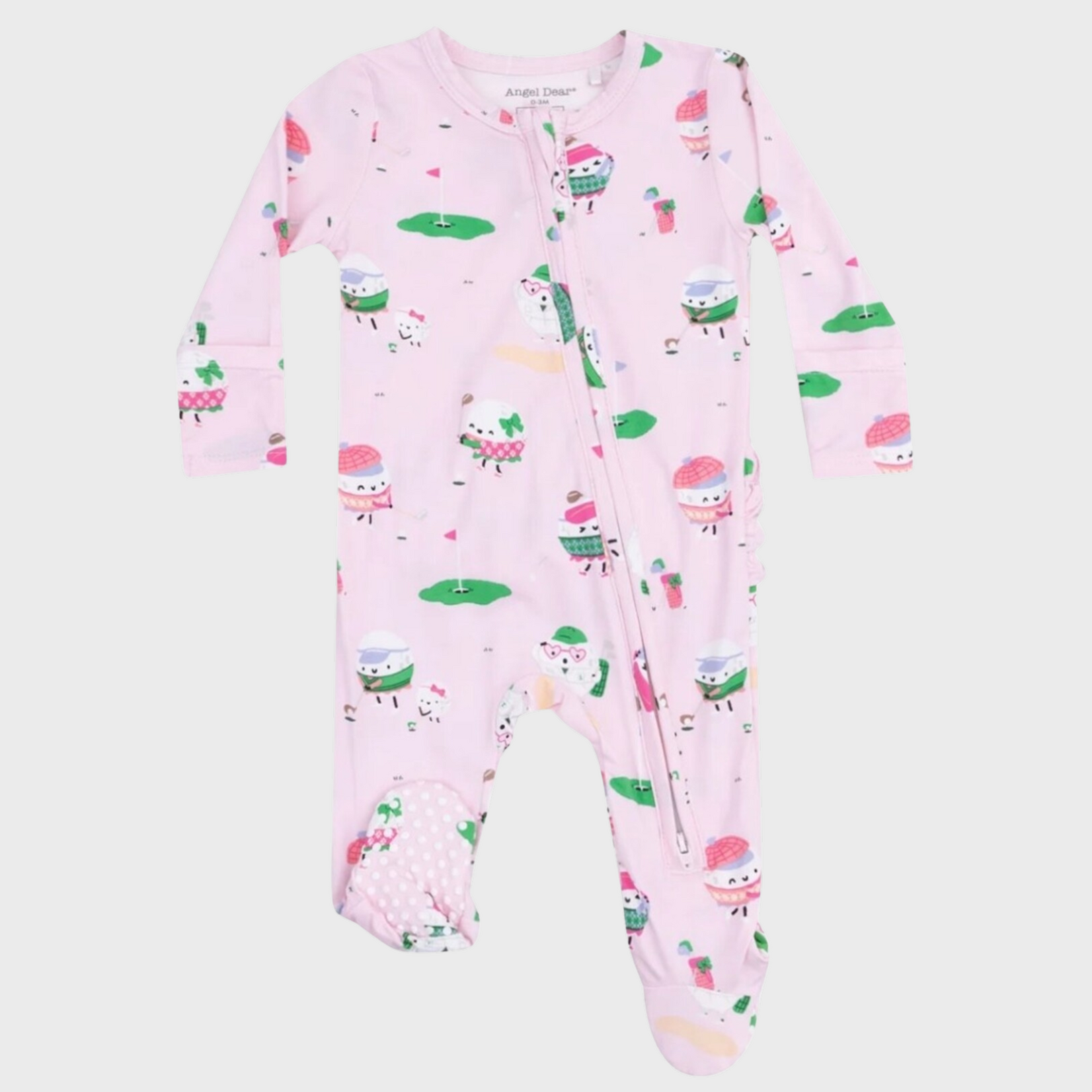 Angel Dear Angel Dear - Golf Pros 2 Way Zipper Ruffle Footie