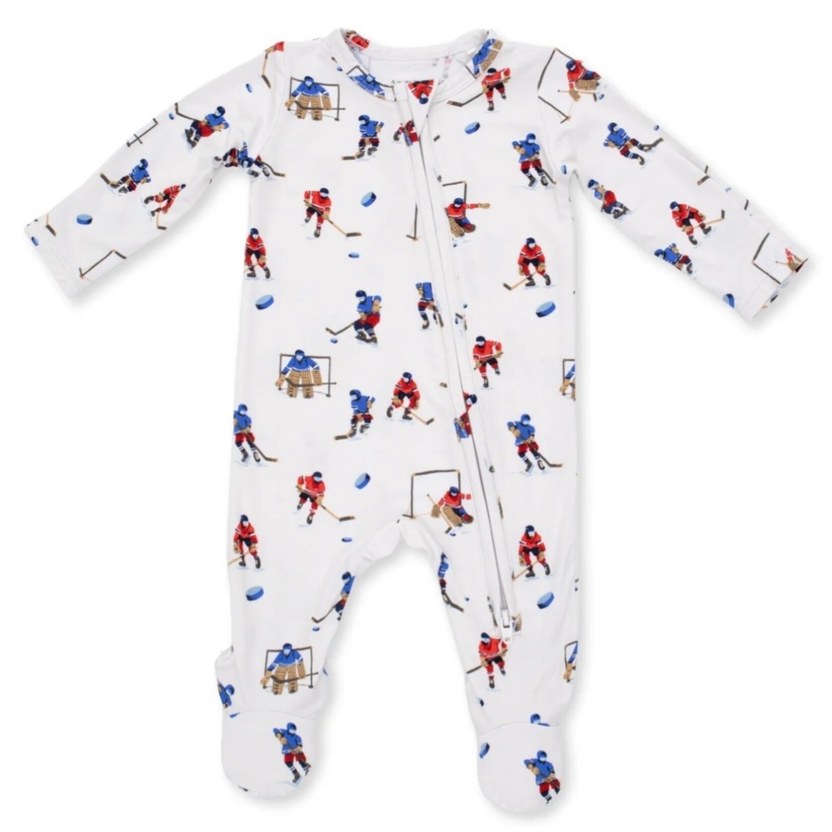Angel Dear Angel Dear - Hockey Players  2 -Way  Zipper Footie