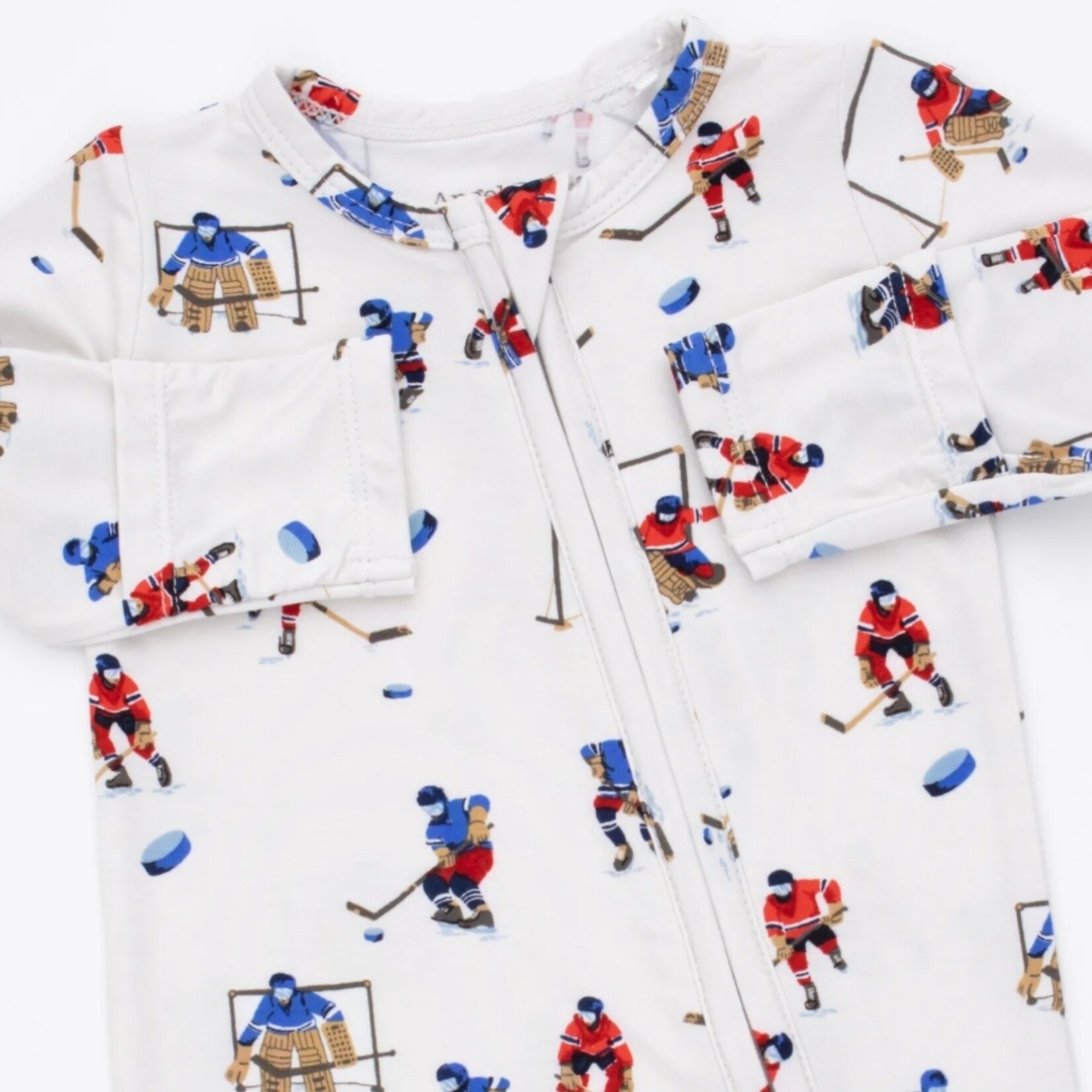 Angel Dear Angel Dear - Hockey Players  2 -Way  Zipper Footie