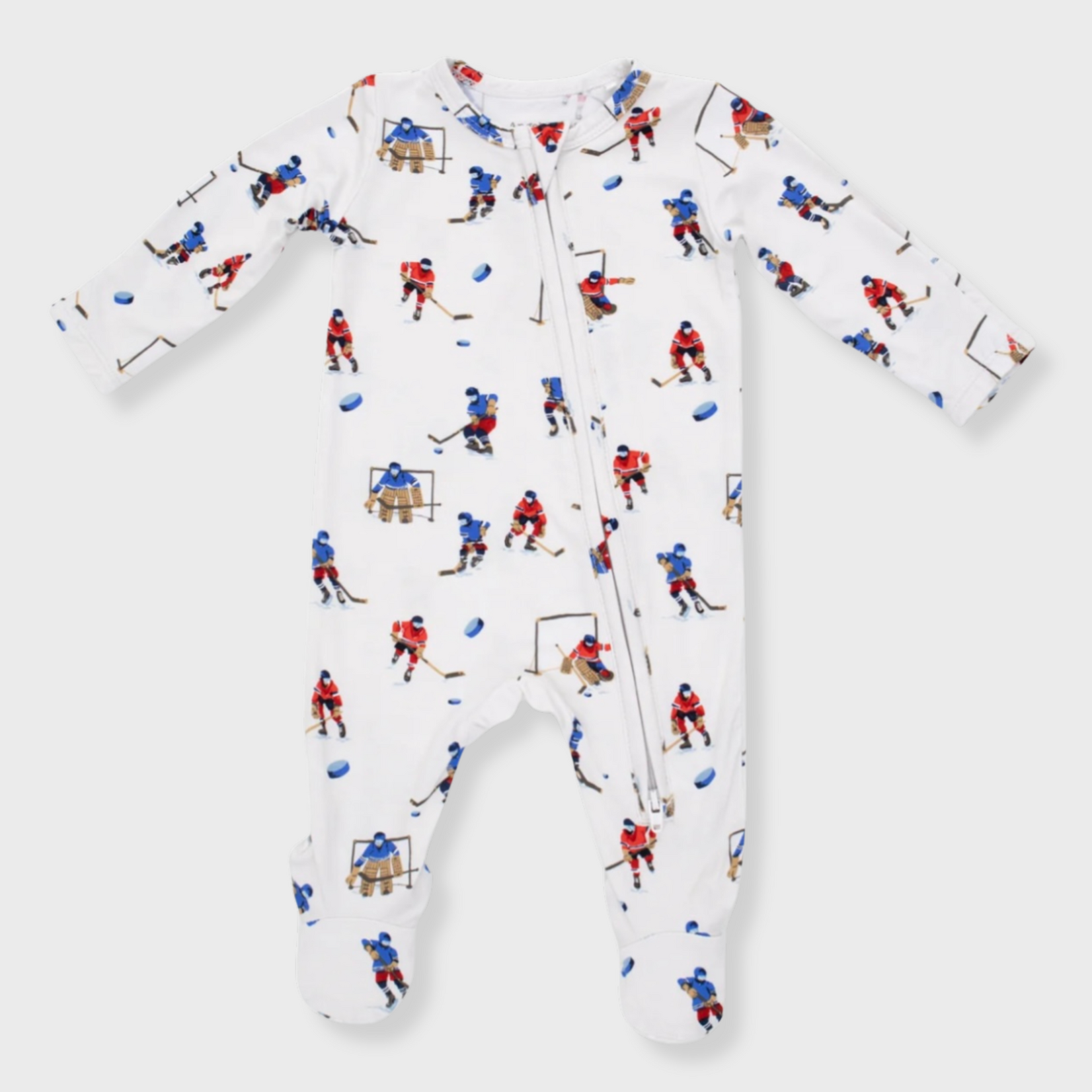 Angel Dear Angel Dear - Hockey Players  2 -Way  Zipper Footie