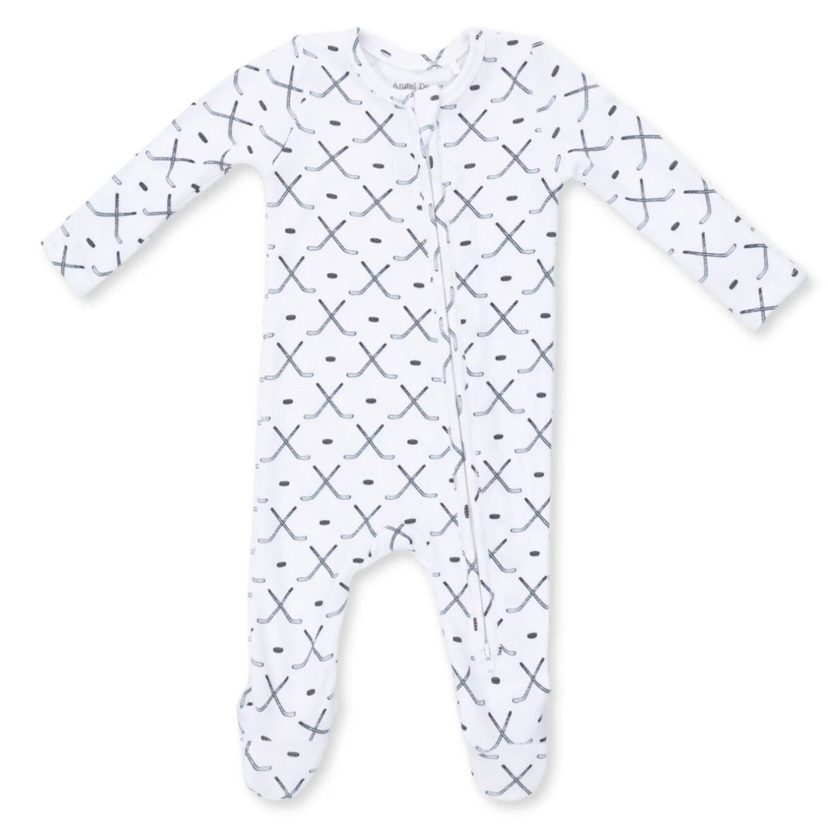 Angel Dear Angel Dear - Simply Hockey Ribbed  2 -Way  Zipper Footie