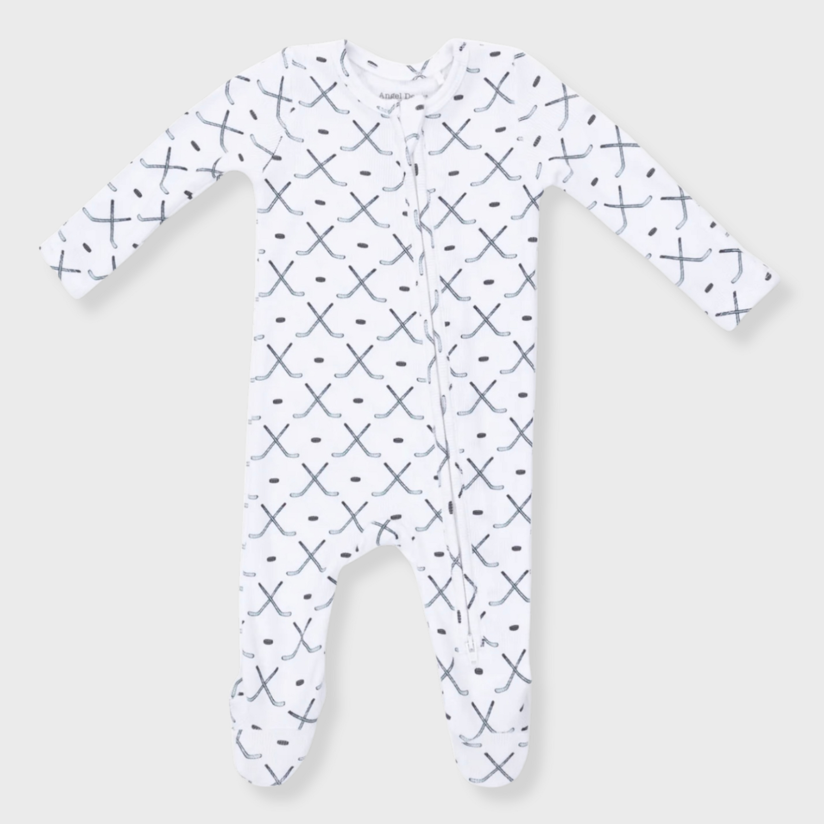 Angel Dear Angel Dear - Simply Hockey Ribbed  2 -Way  Zipper Footie