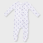 Angel Dear Angel Dear - Simply Hockey Ribbed  Ruffle 2 -Way  Zipper Footie