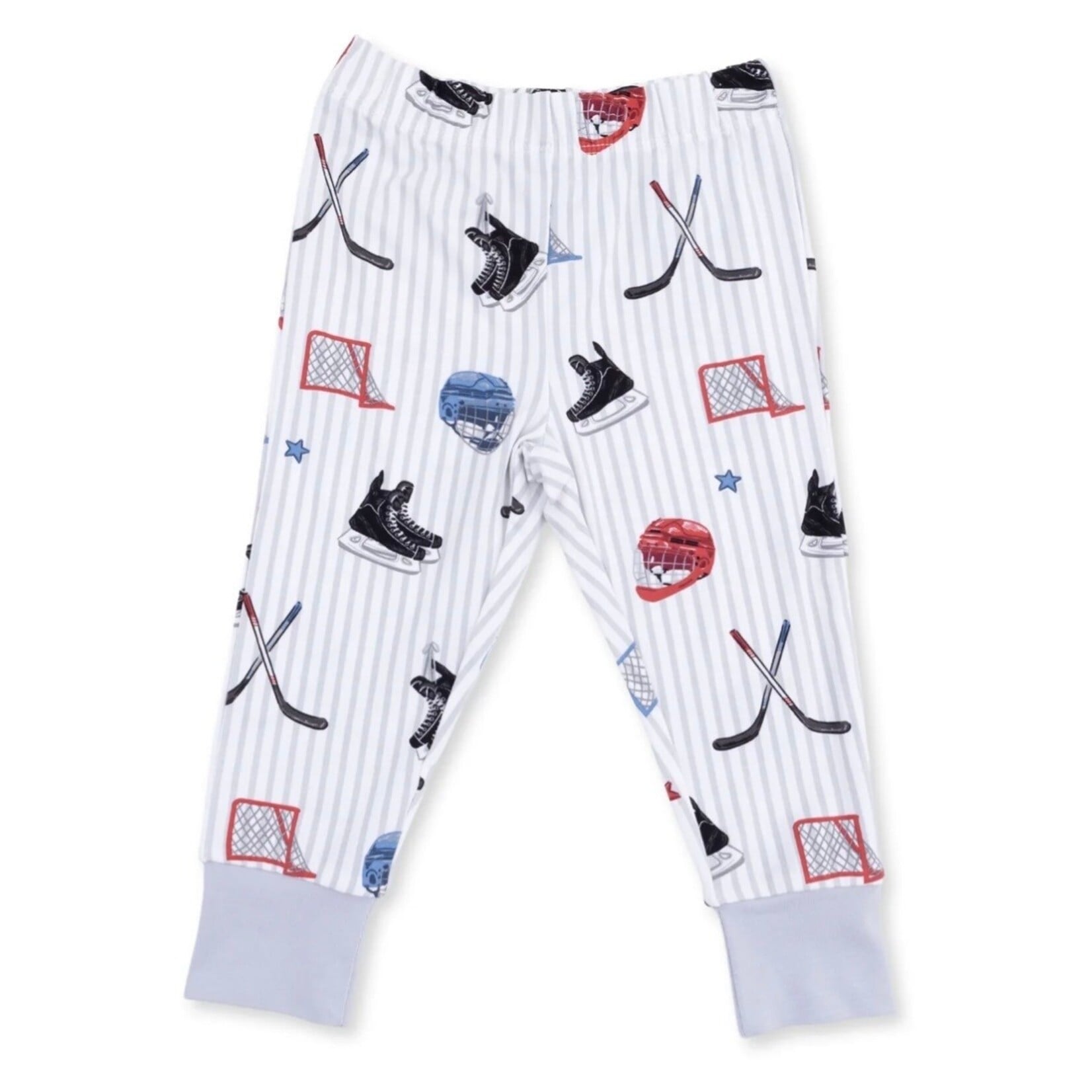 Angel Dear Angel Dear - L/S Loungewear Hockey Stripe Set
