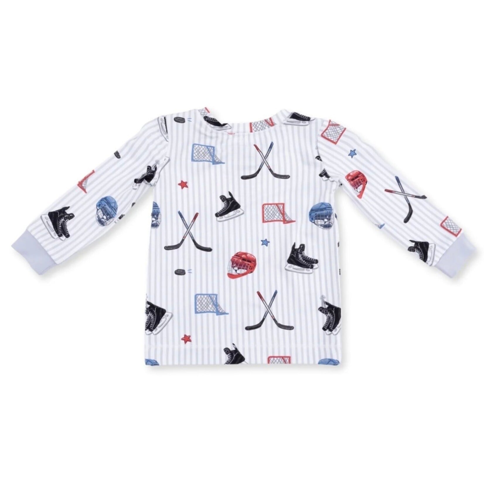 Angel Dear Angel Dear - L/S Loungewear Hockey Stripe Set