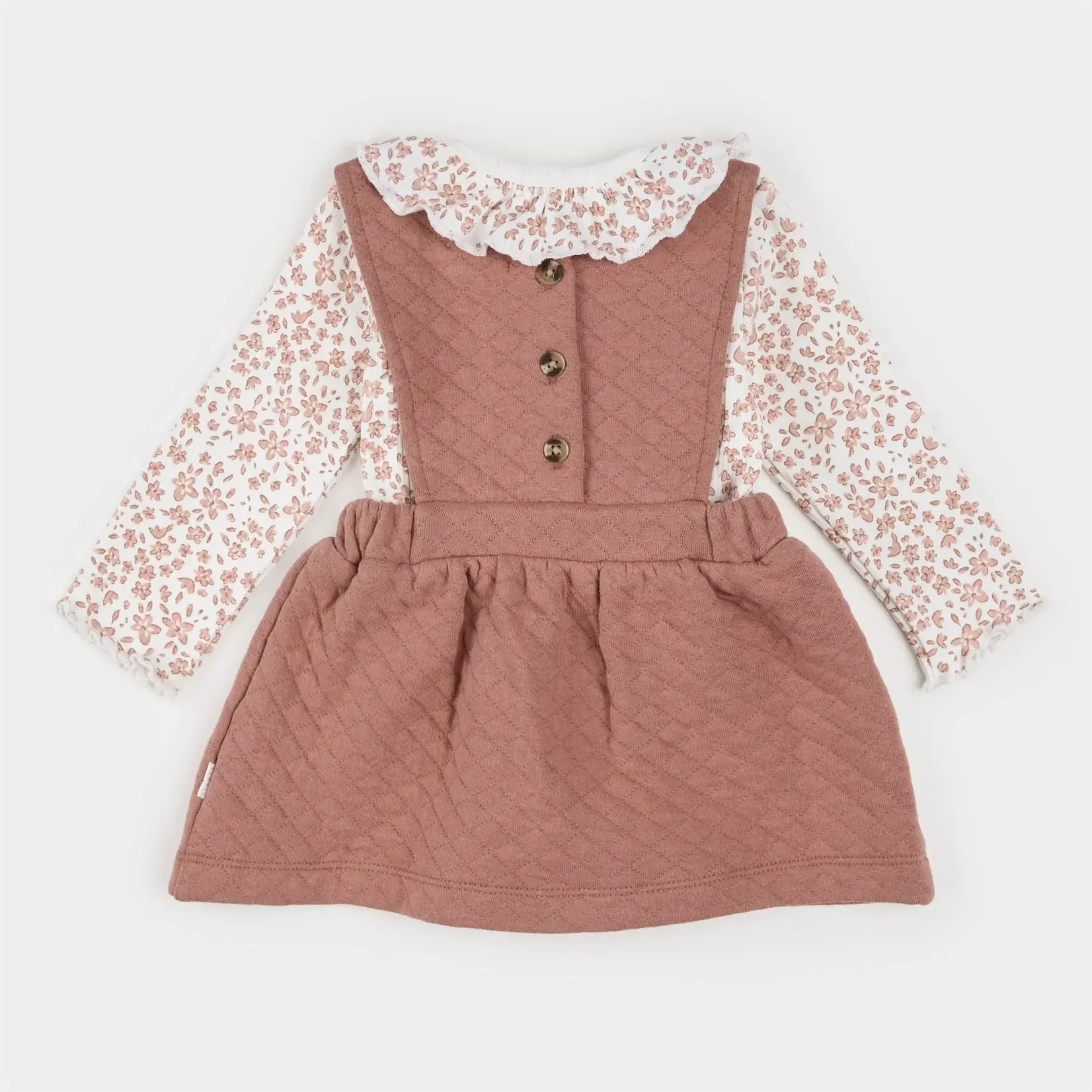 Petit Lem Petit Lem - Overall Dress & Bodysuit Set
