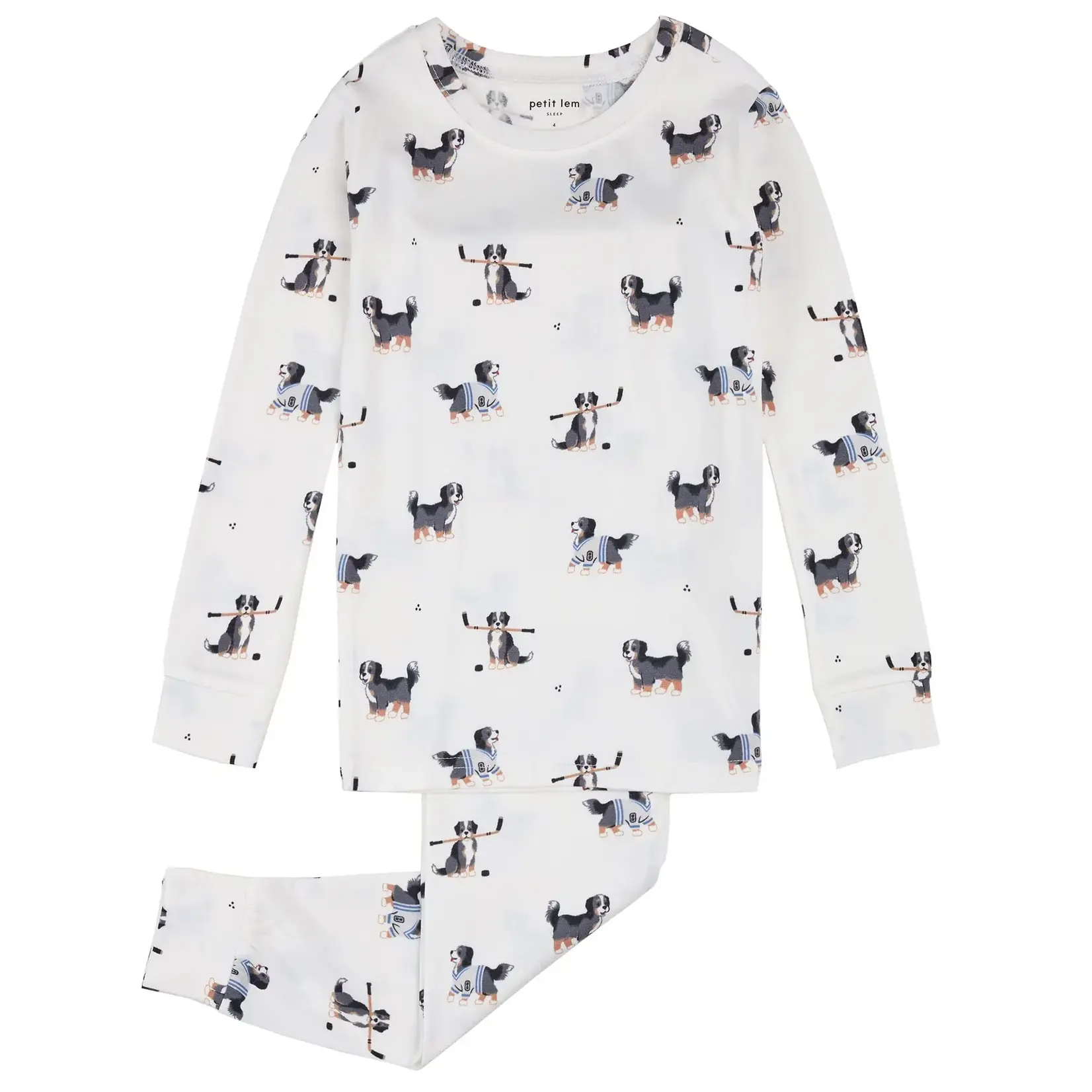 Petit Lem Petit Lem - Hockey Dogs 2 Piece PJ Set
