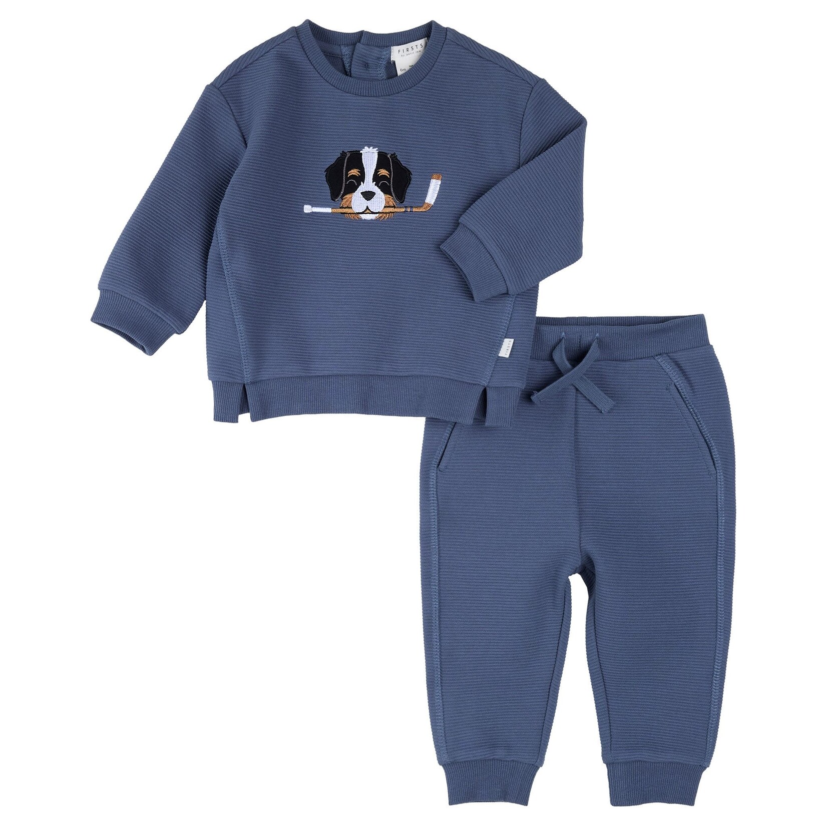 Petit Lem Petit Lem - Dog Sweatshirt & Pant Set