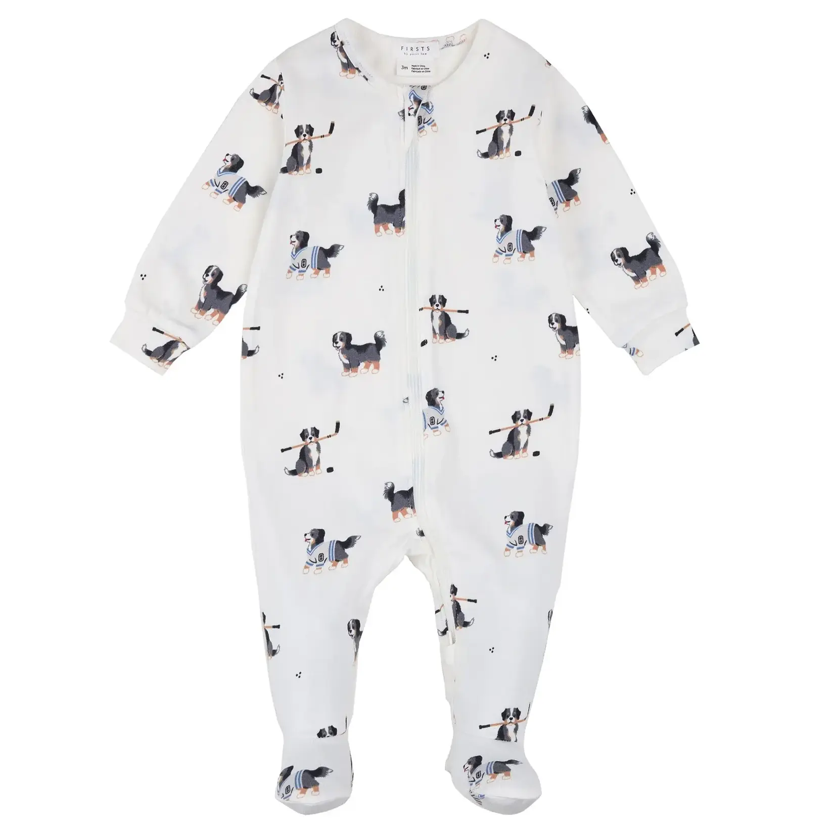 Petit Lem Petit Lem - Hockey Dog Footed Sleeper