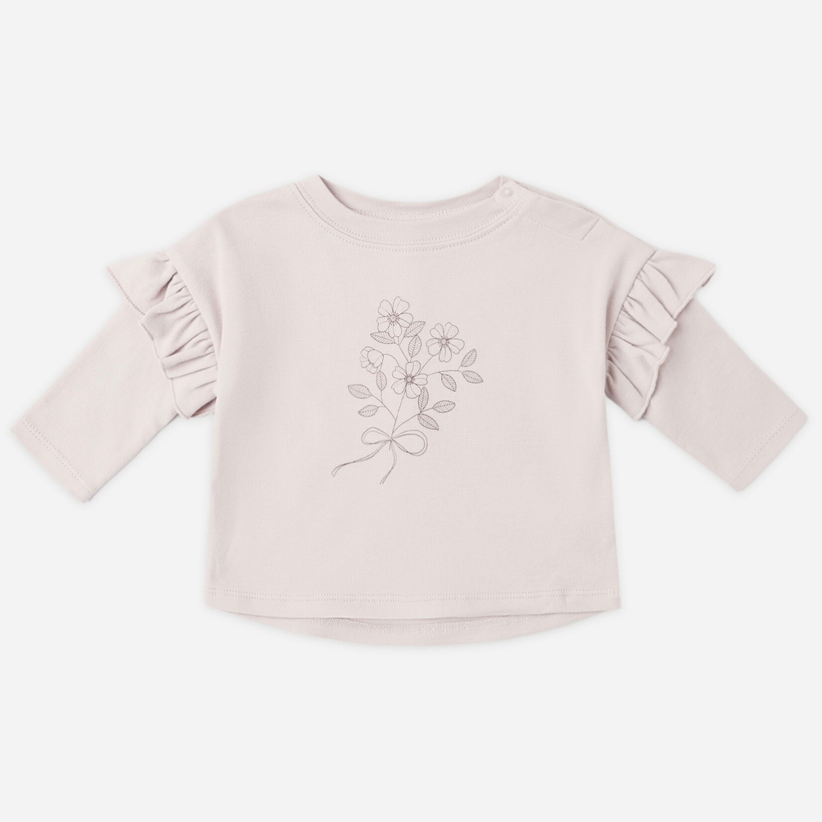 Quincy Mae Quincy Mae - Ruffle Long Sleeve Tee