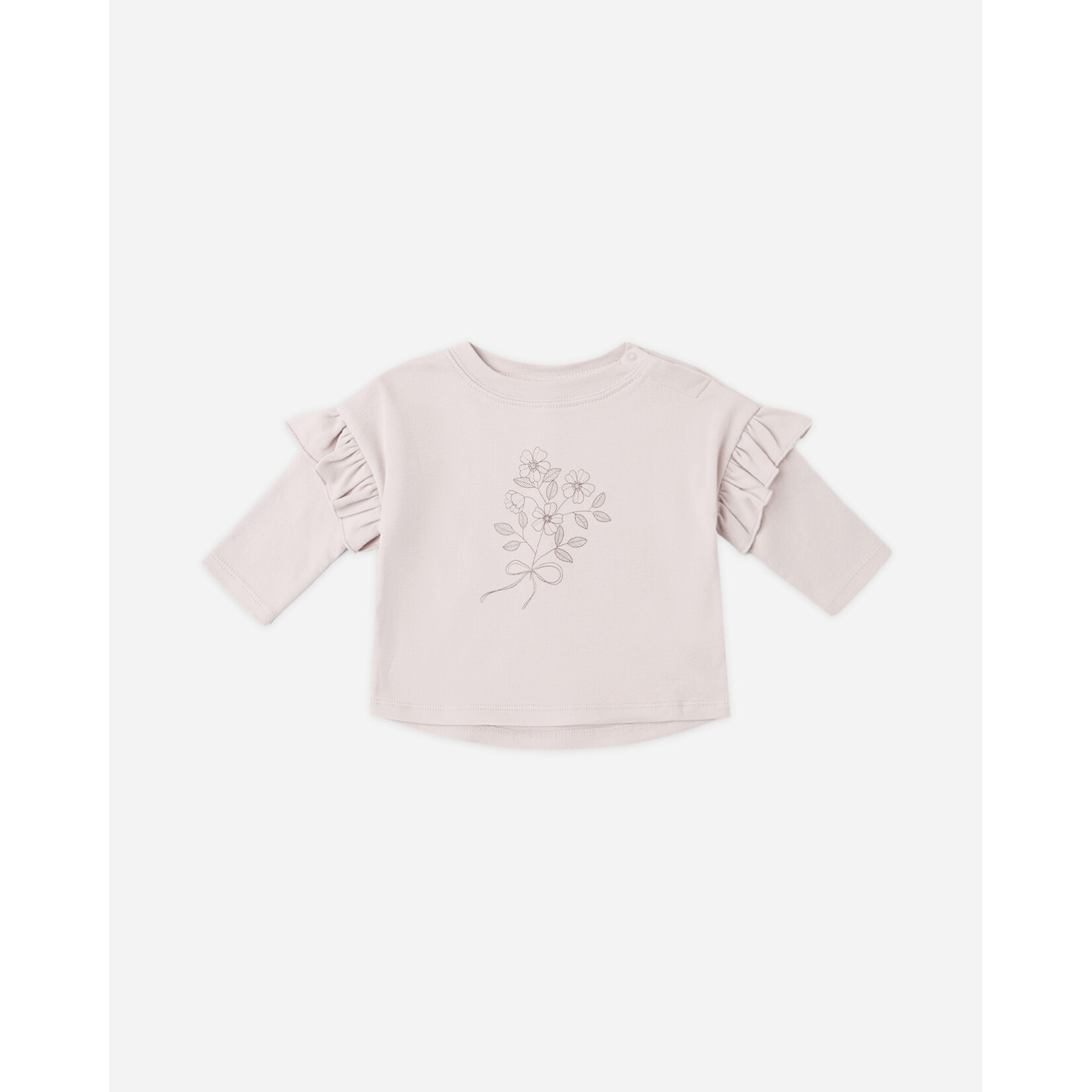 Quincy Mae Quincy Mae - Ruffle Long Sleeve Tee