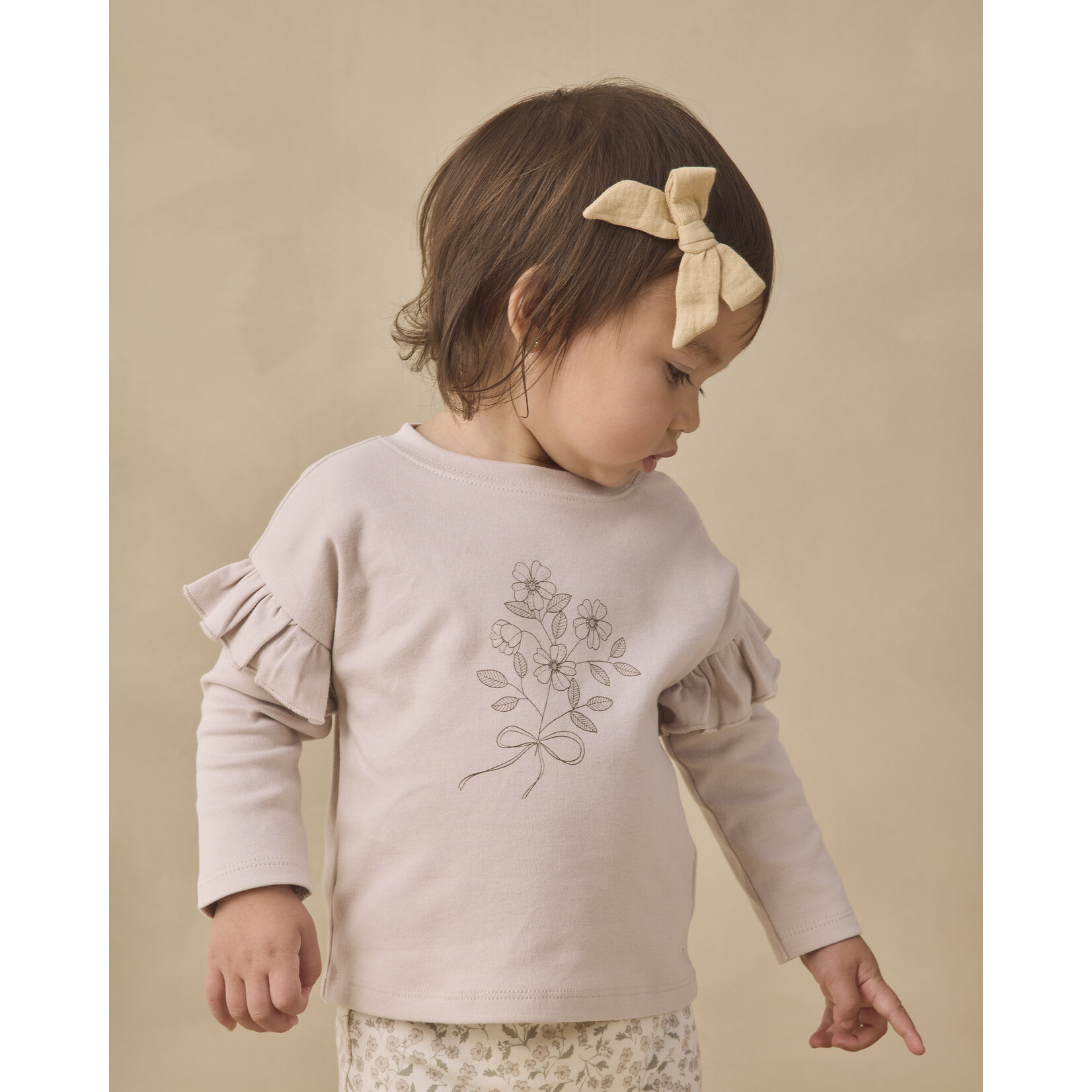 Quincy Mae Quincy Mae - Ruffle Long Sleeve Tee
