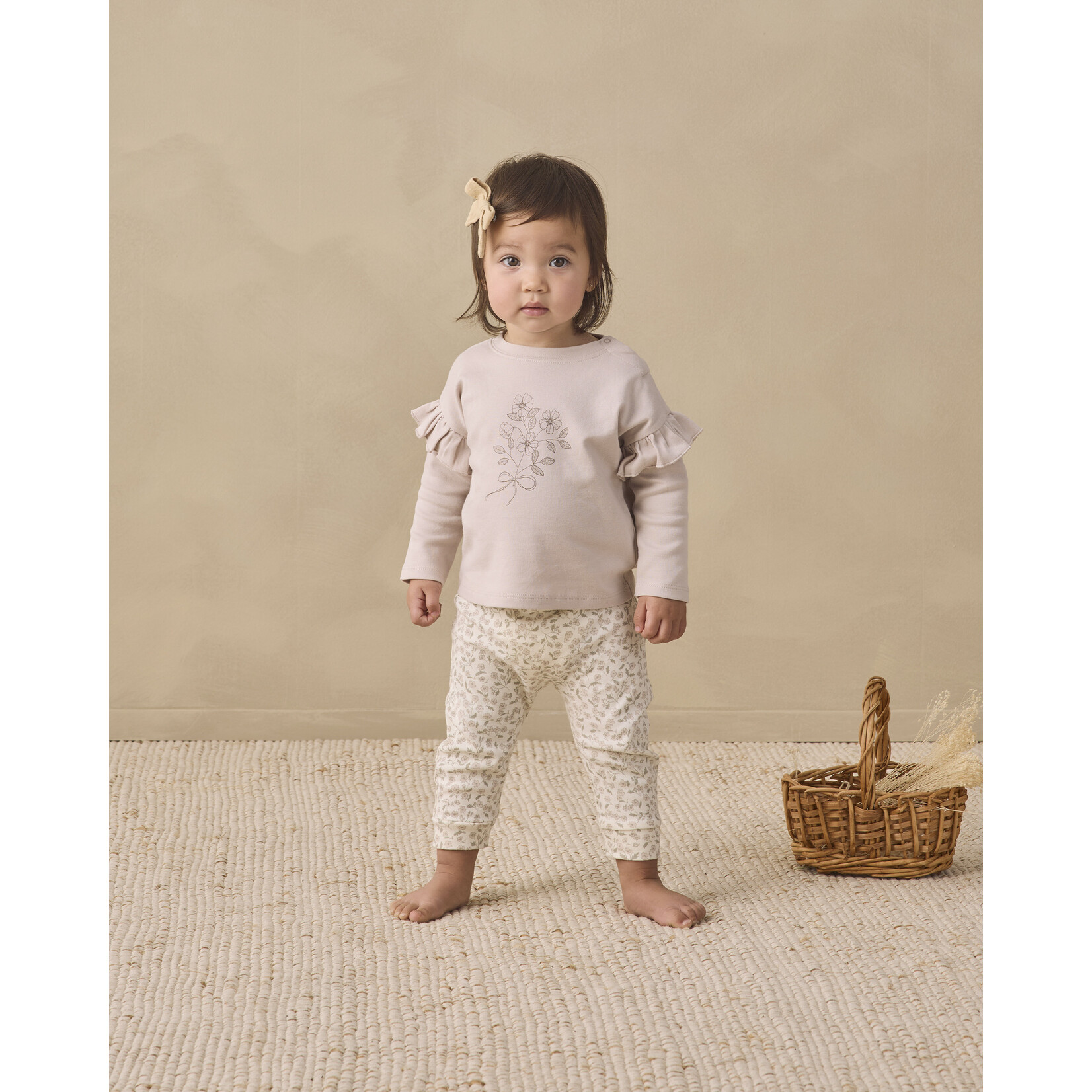 Quincy Mae Quincy Mae - Ruffle Long Sleeve Tee