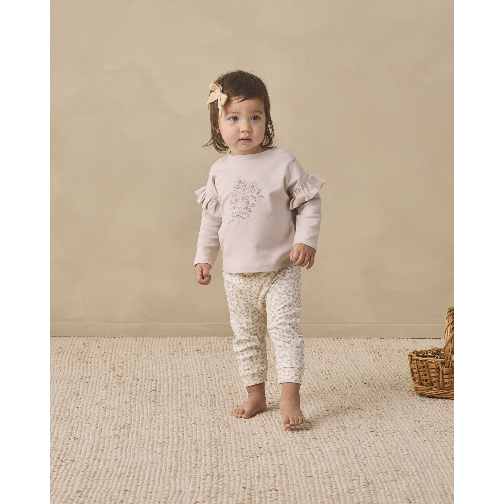 Quincy Mae Quincy Mae - Ruffle Long Sleeve Tee