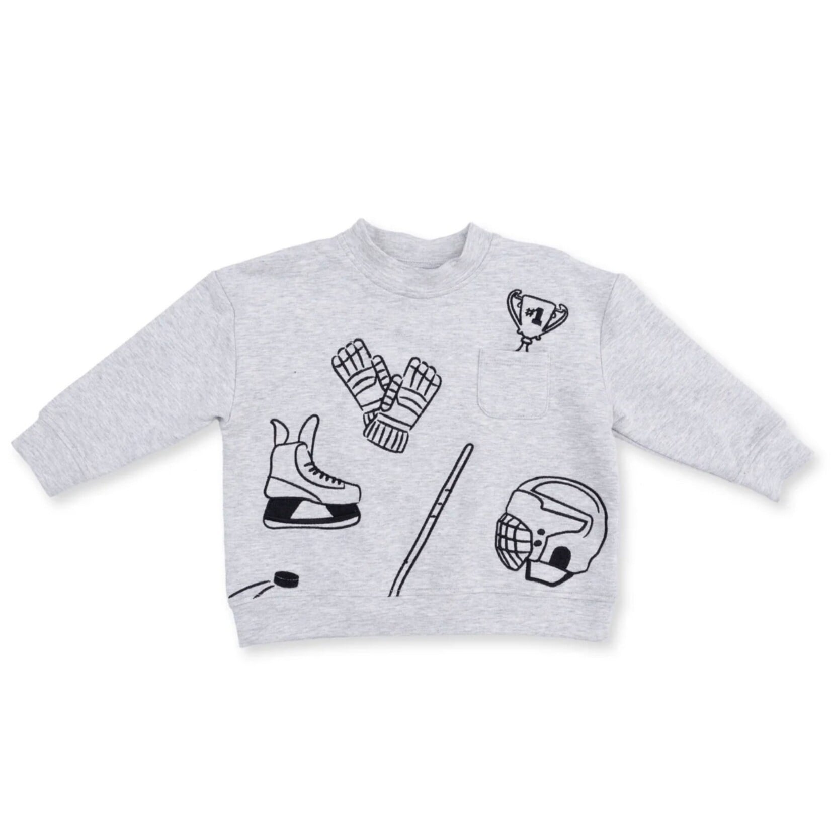 Angel Dear Angel Dear - Drop Sleeve Hockey Sweatshirt