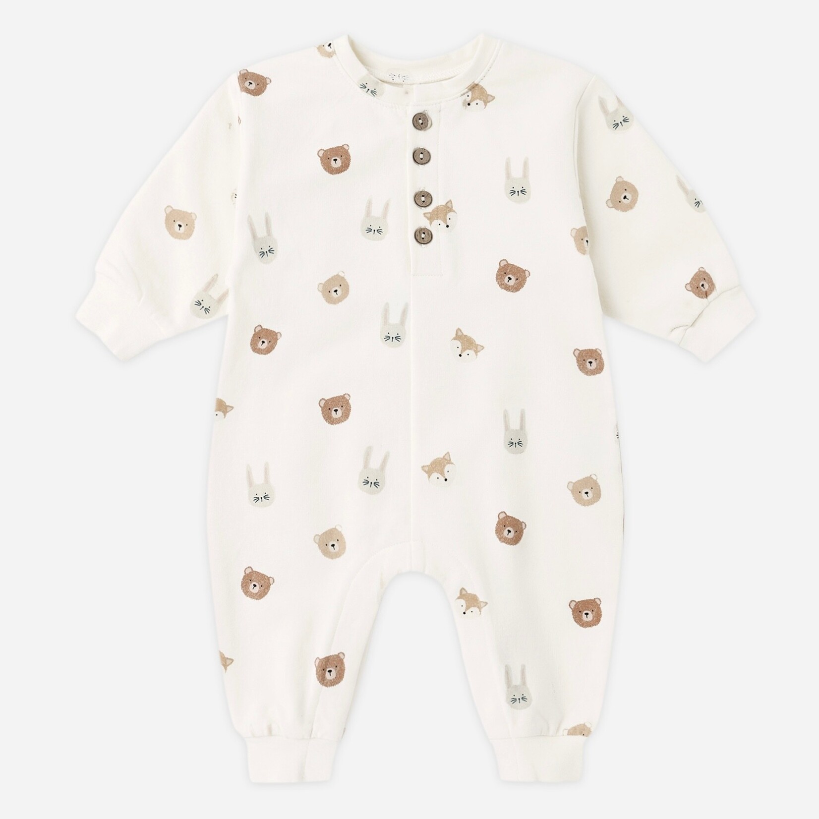 Quincy Mae Quincy Mae - Relaxed Fleece Critters Romper