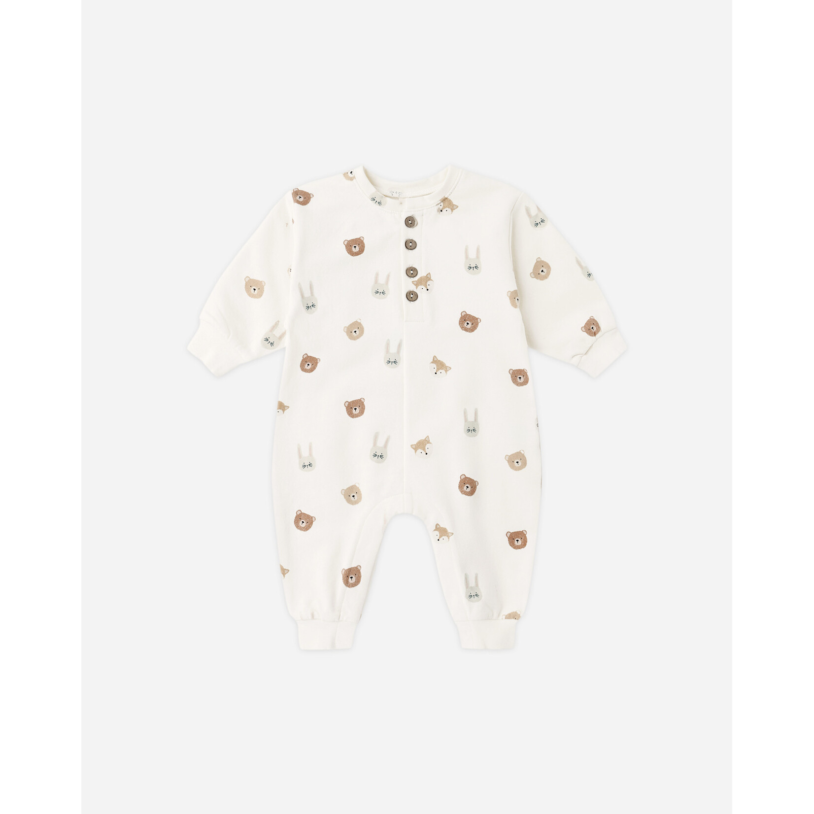 Quincy Mae Quincy Mae - Relaxed Fleece Critters Romper