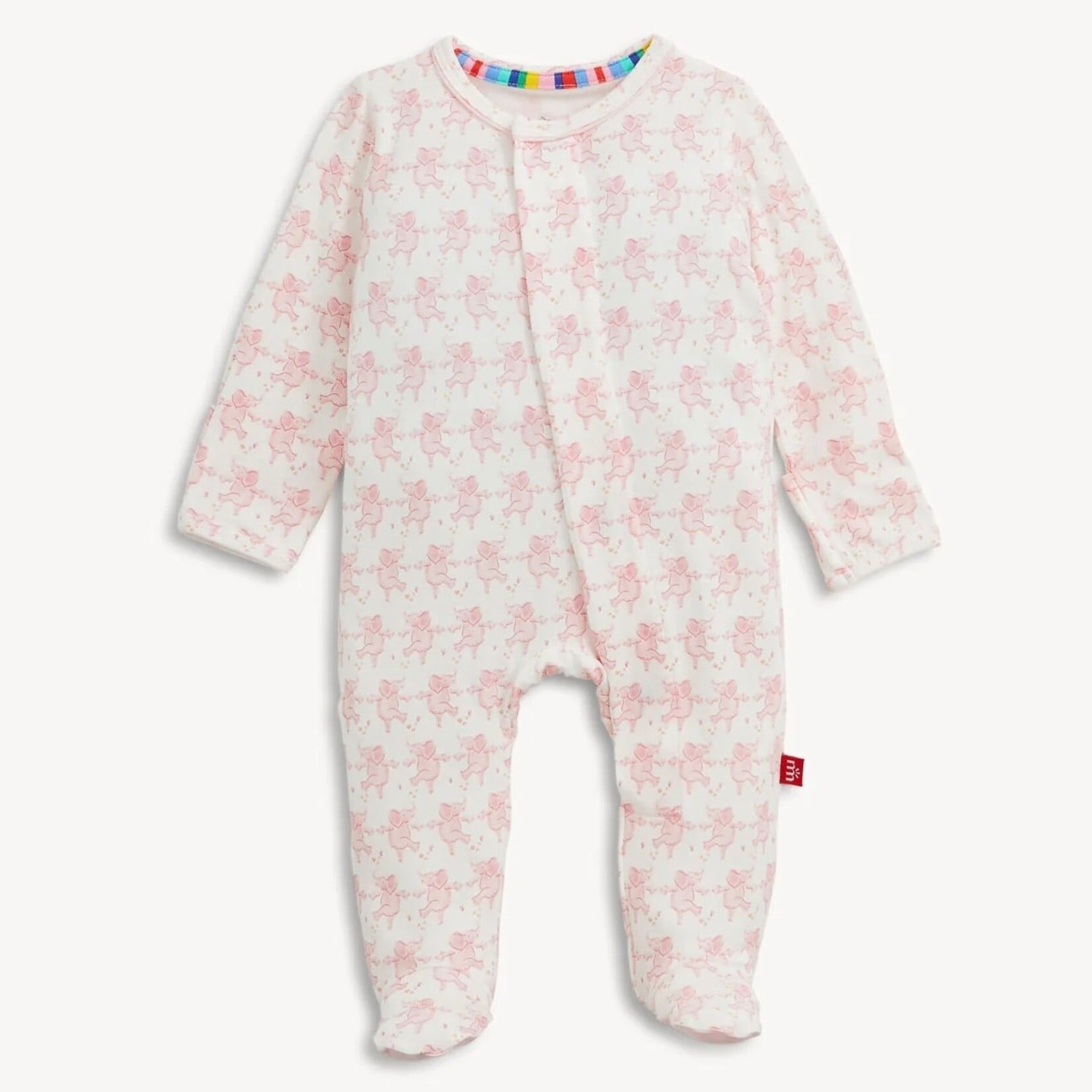 Magnetic Me Magnetic Me - Trunkettes Pink Modal Footie
