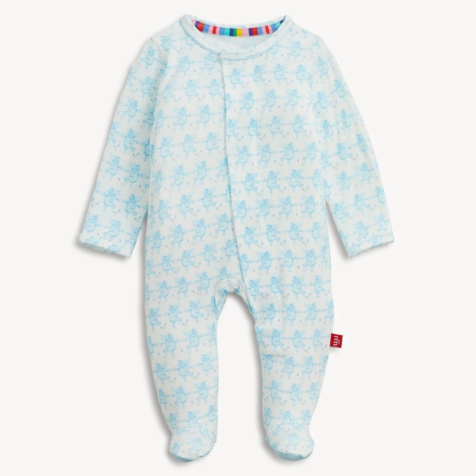 Magnetic Me Magnetic Me - Trunkettes Blue Modal Footie