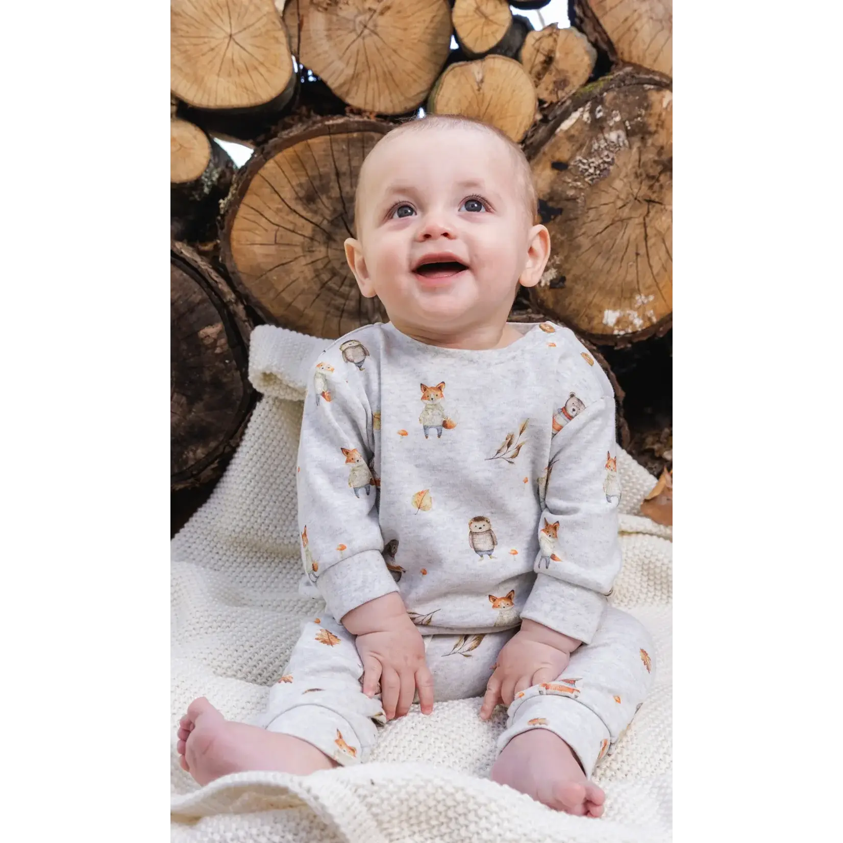 Deux Par Deux Deux Par Deux - Organic Cotton Pants & Top Set