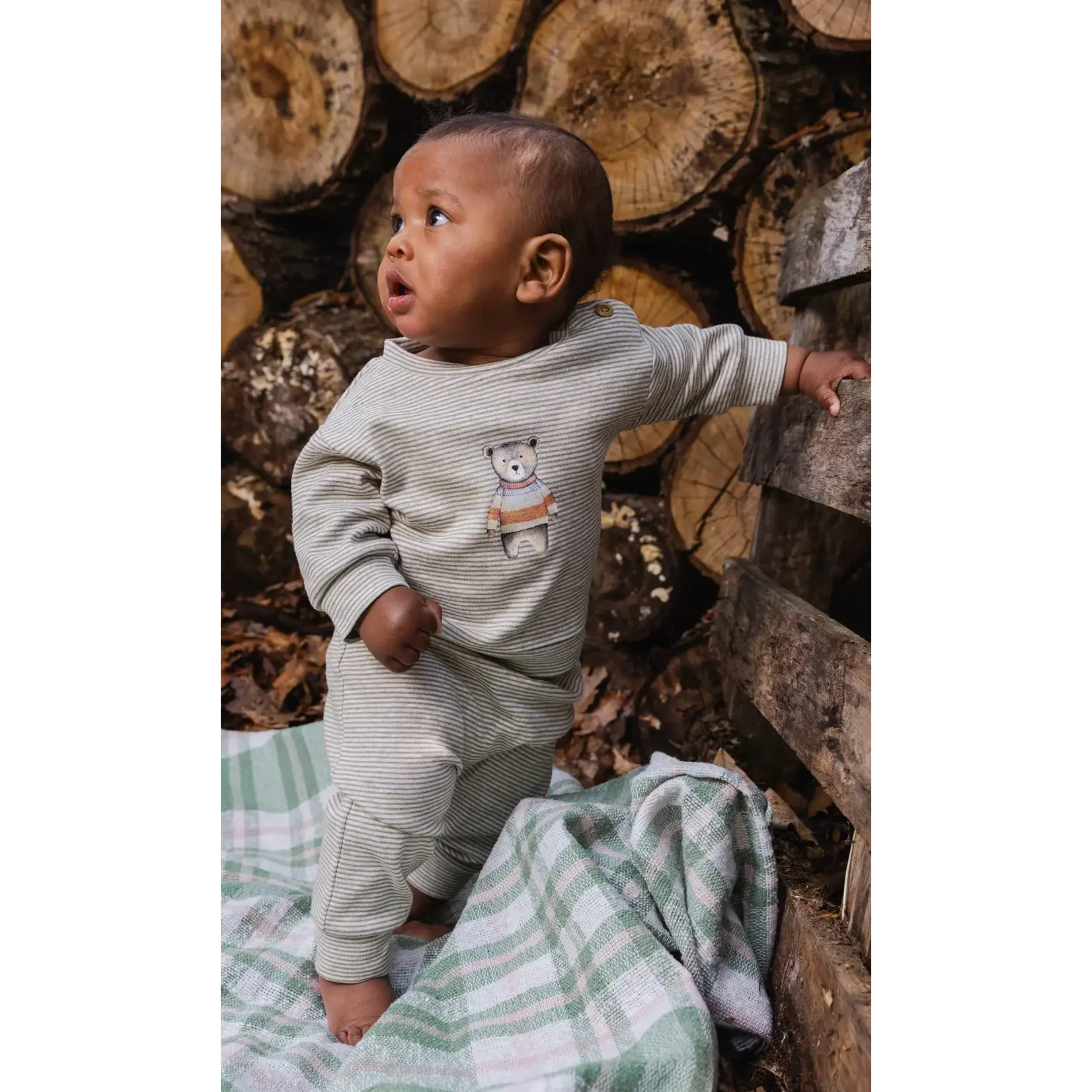 Deux Par Deux Deux Par Deux - Organic Cotton Pants & Top Set