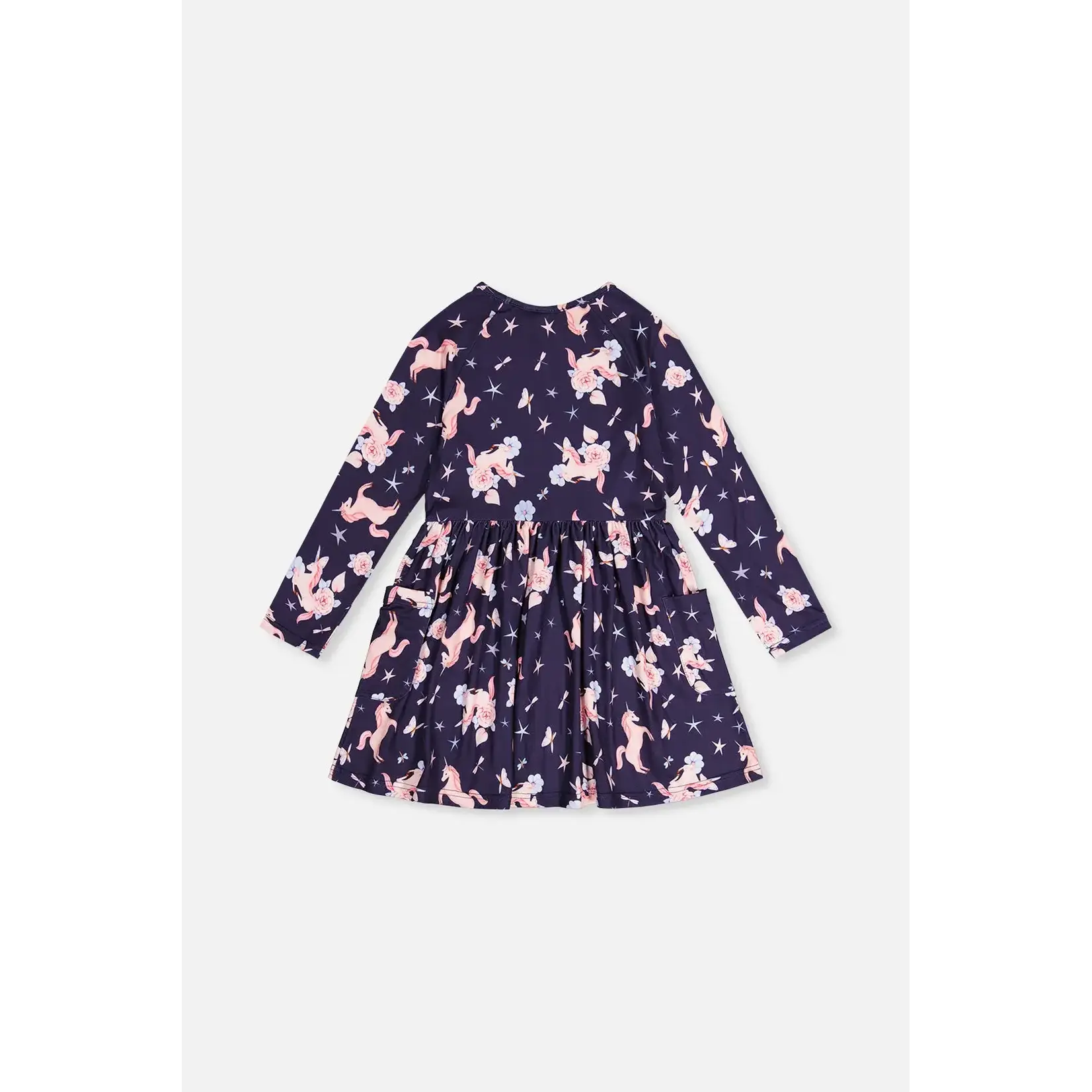 Deux Par Deux Deux Par Deux - Printed L/S Dress