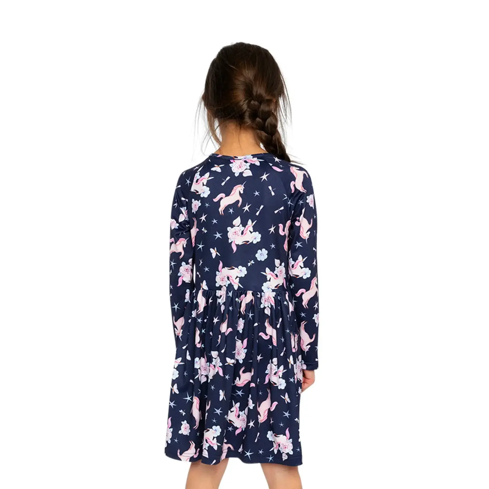 Deux Par Deux Deux Par Deux - Printed L/S Dress