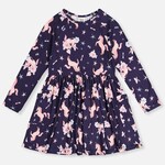 Deux Par Deux Deux Par Deux - Printed L/S Dress
