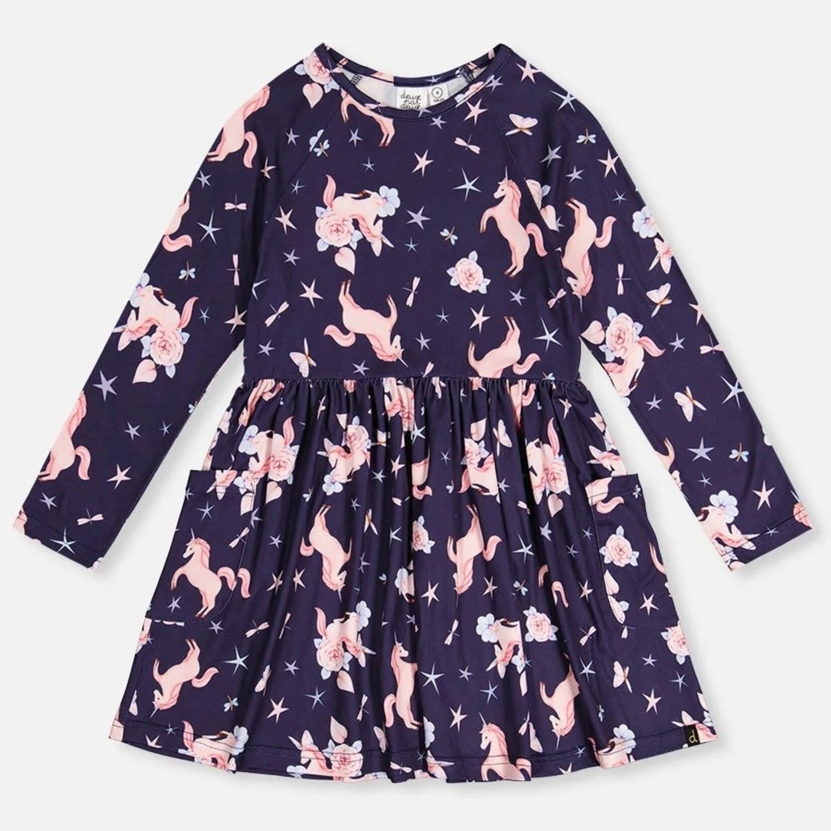 Deux Par Deux Deux Par Deux - Printed L/S Dress