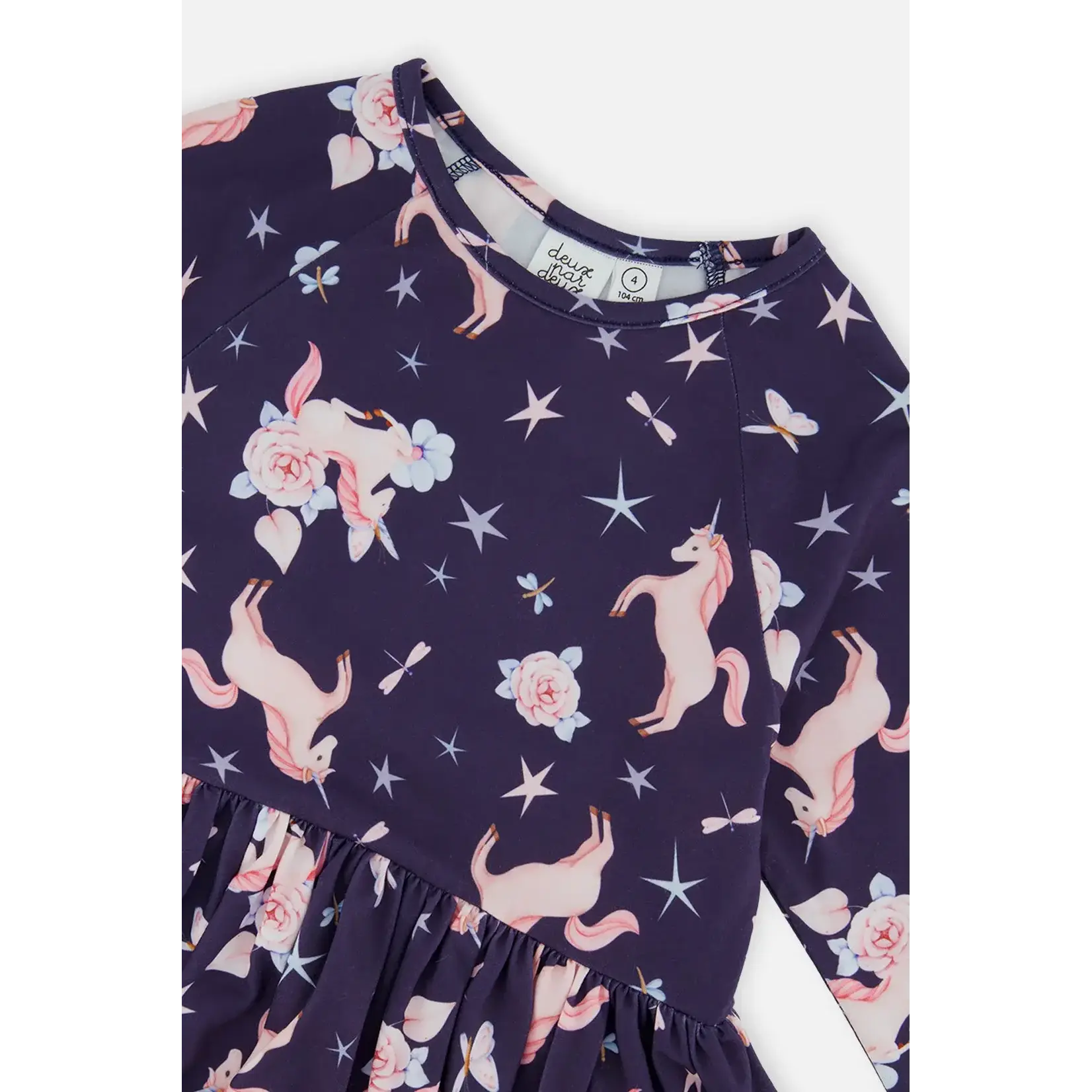Deux Par Deux Deux Par Deux - Printed L/S Dress