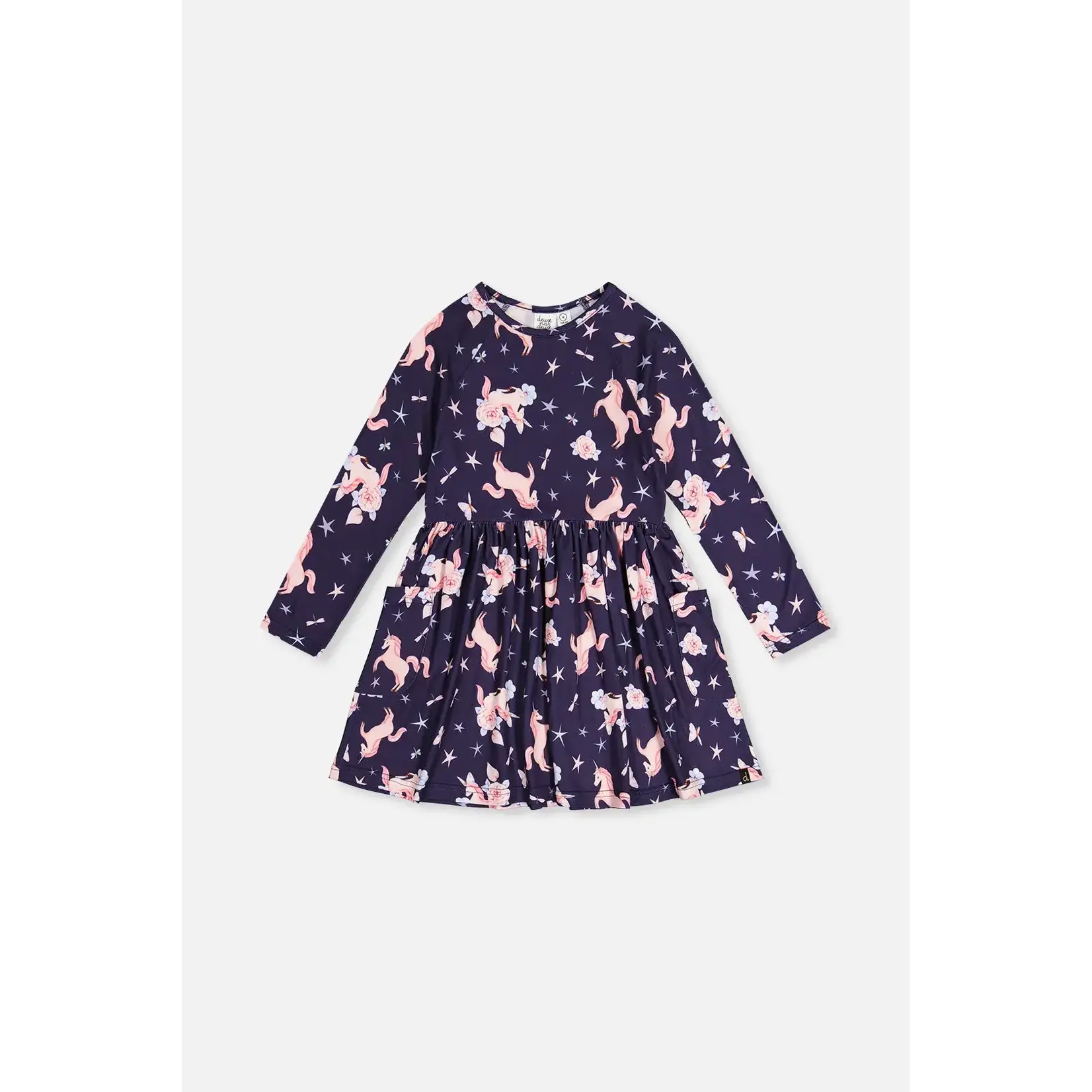 Deux Par Deux Deux Par Deux - Printed L/S Dress