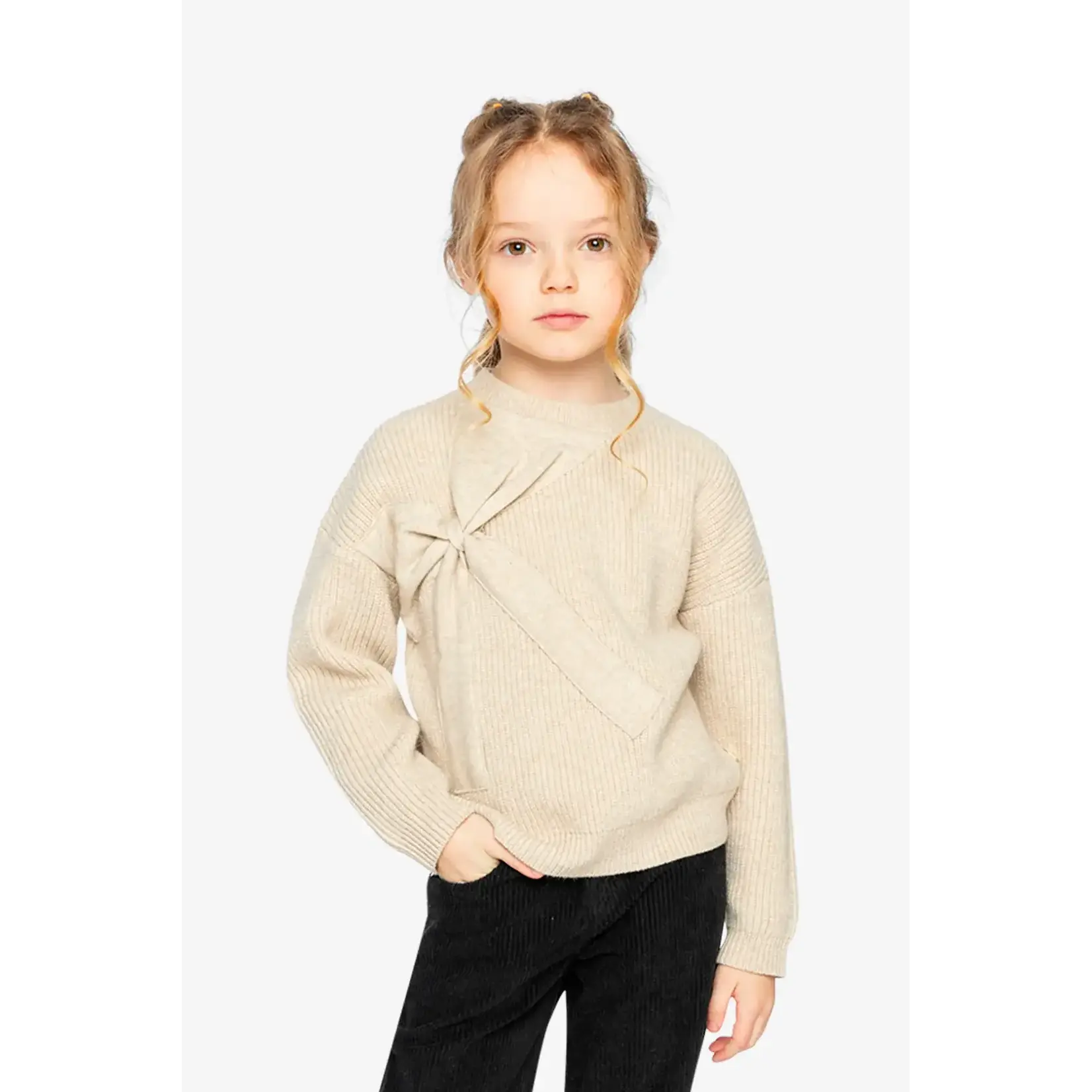 Deux Par Deux Deux Par Deux - Sweater with Bow