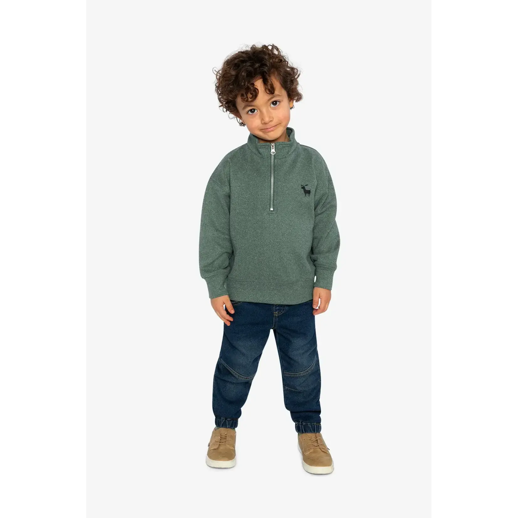 Deux Par Deux Deux Par Deux - Half Zip Sweatshirt