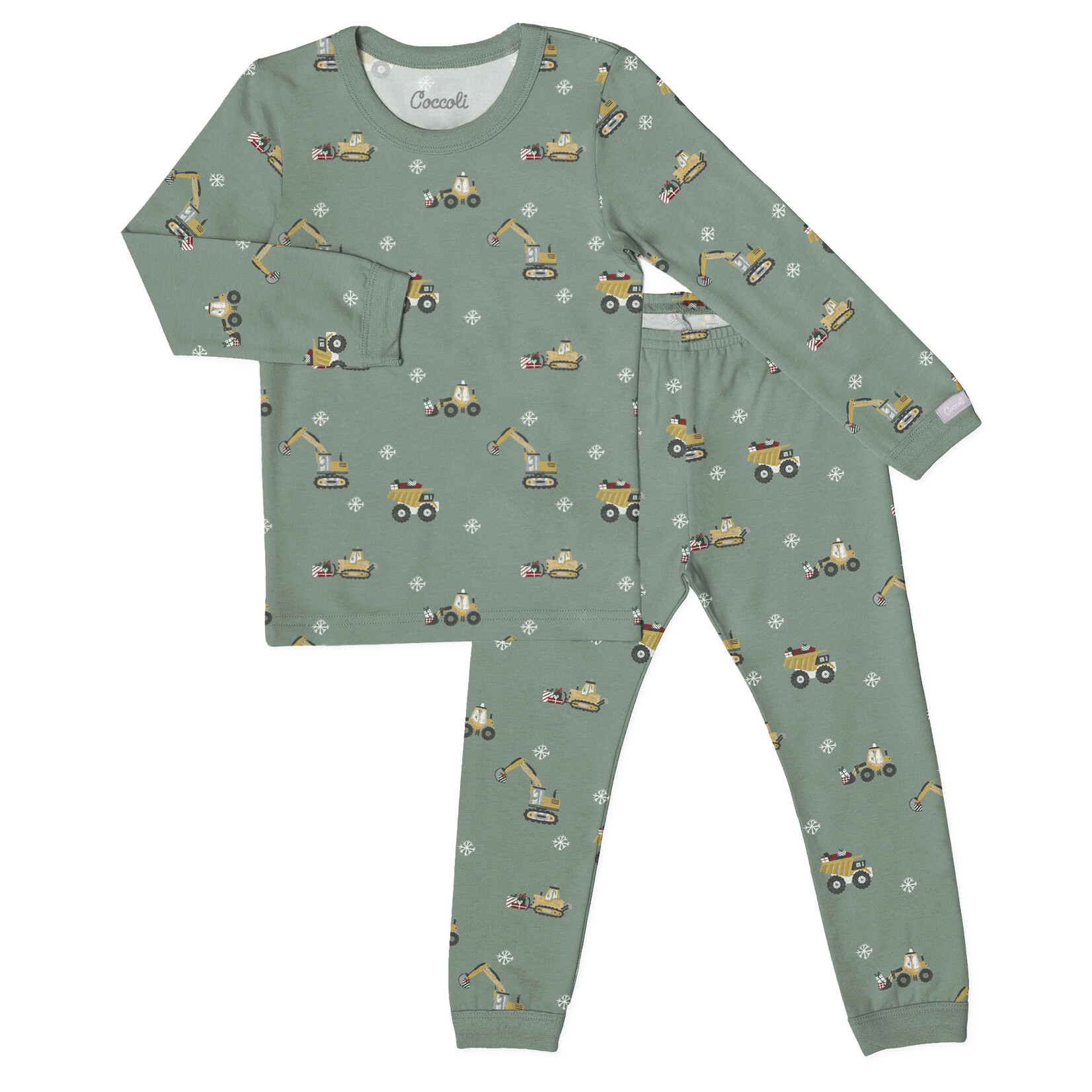 Coccoli Coccoli - Cotton Modal Tractors 2 Pc Pajama Set