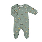 Coccoli Coccoli - Modal Tractor On Lily Pad  Zipper Footie
