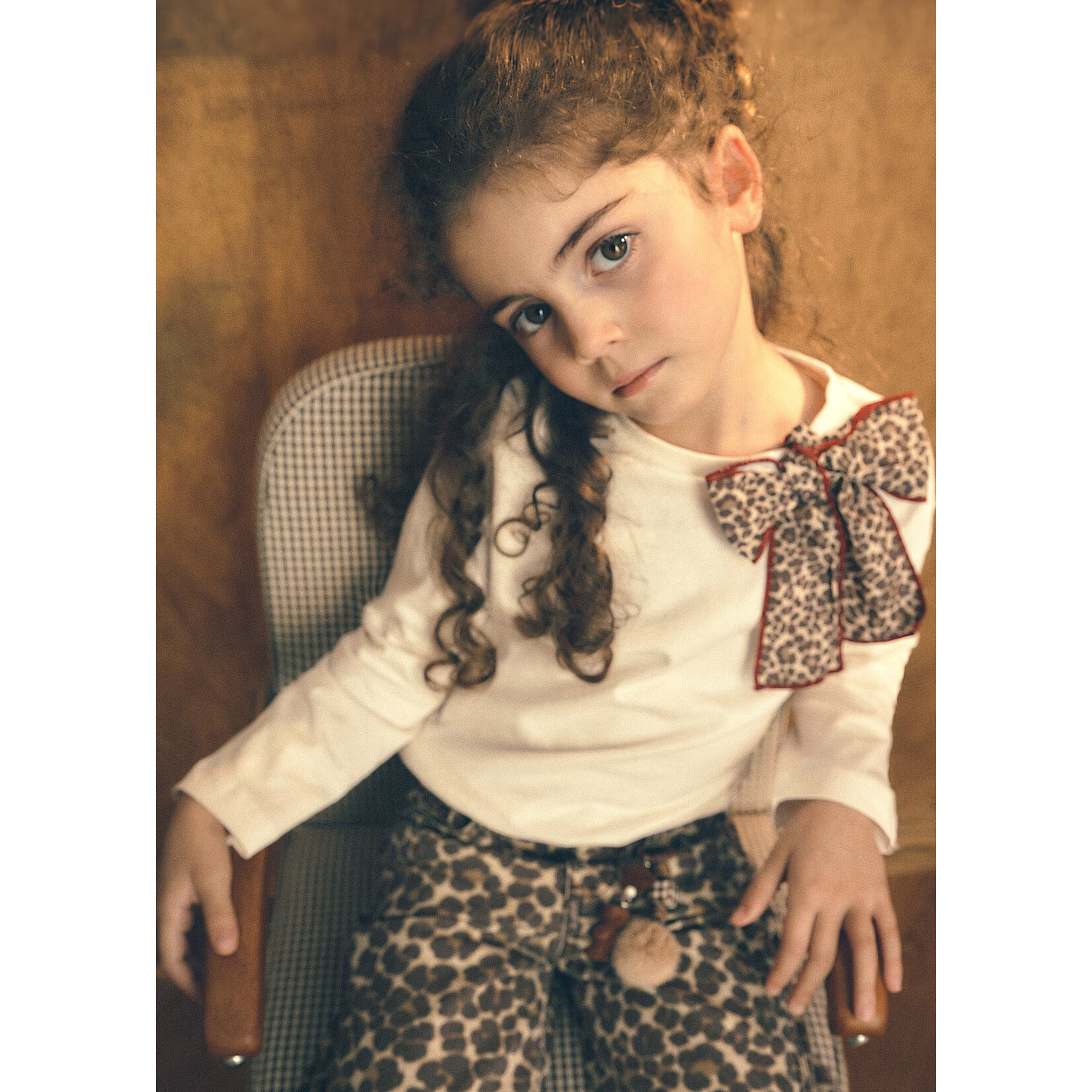 Mayoral Mayoral -  T-Shirt With Leopard Bow (4029)
