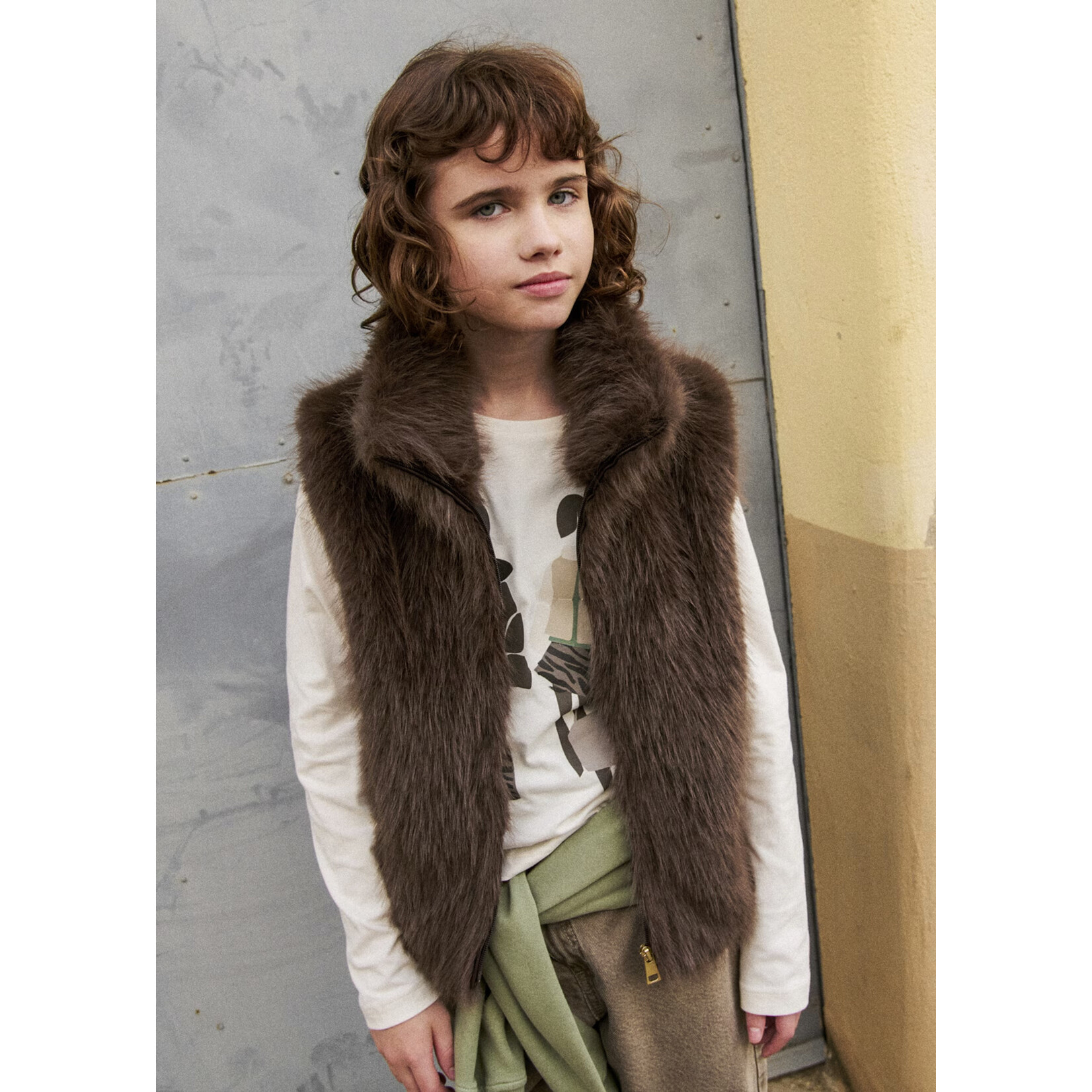 Mayoral Mayoral -  Faux Fur Vest (7305)