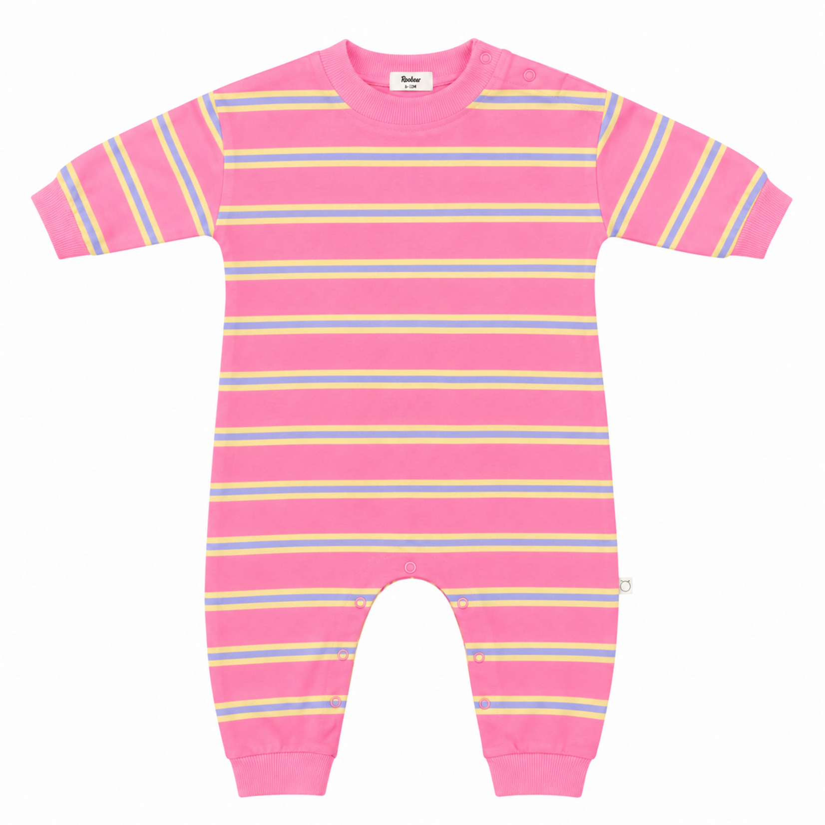 Roobear Roobear - Striped Long Sleeve Romper