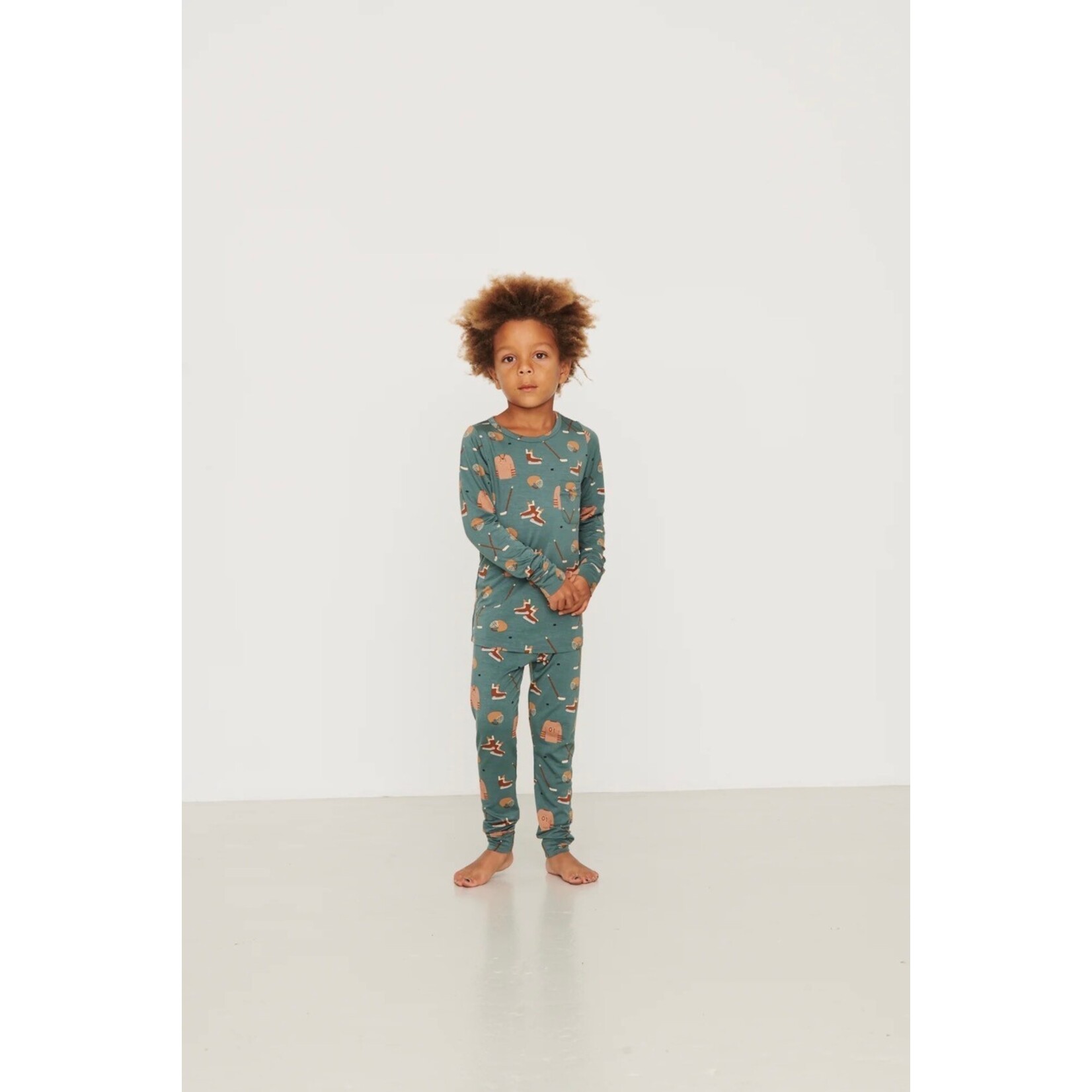 Bambi & Birdie Bambi & Birdie - 2Pc  Hockey Pajama Set