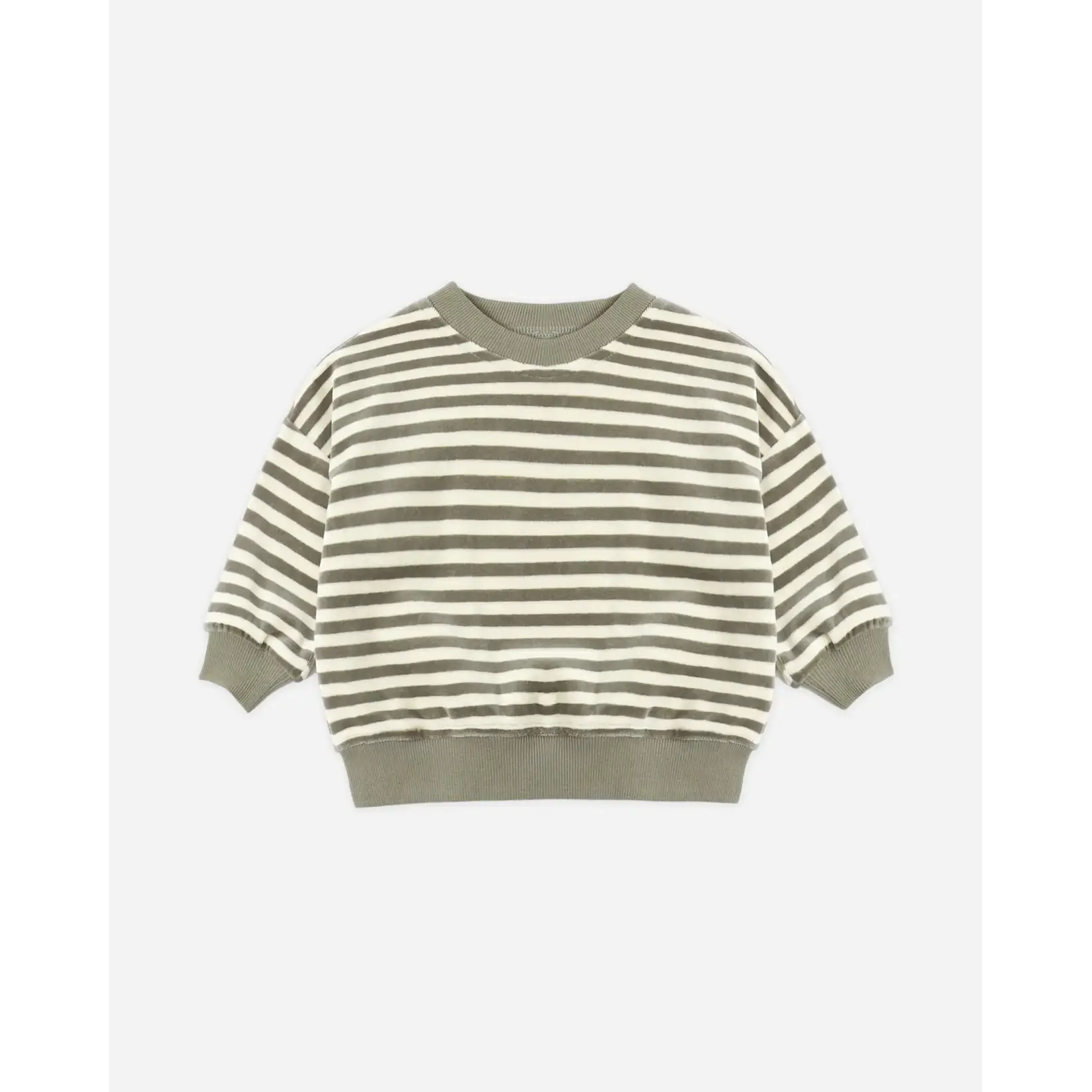 Quincy Mae Quincy Mae - Velour  Relaxed Sweatshirt