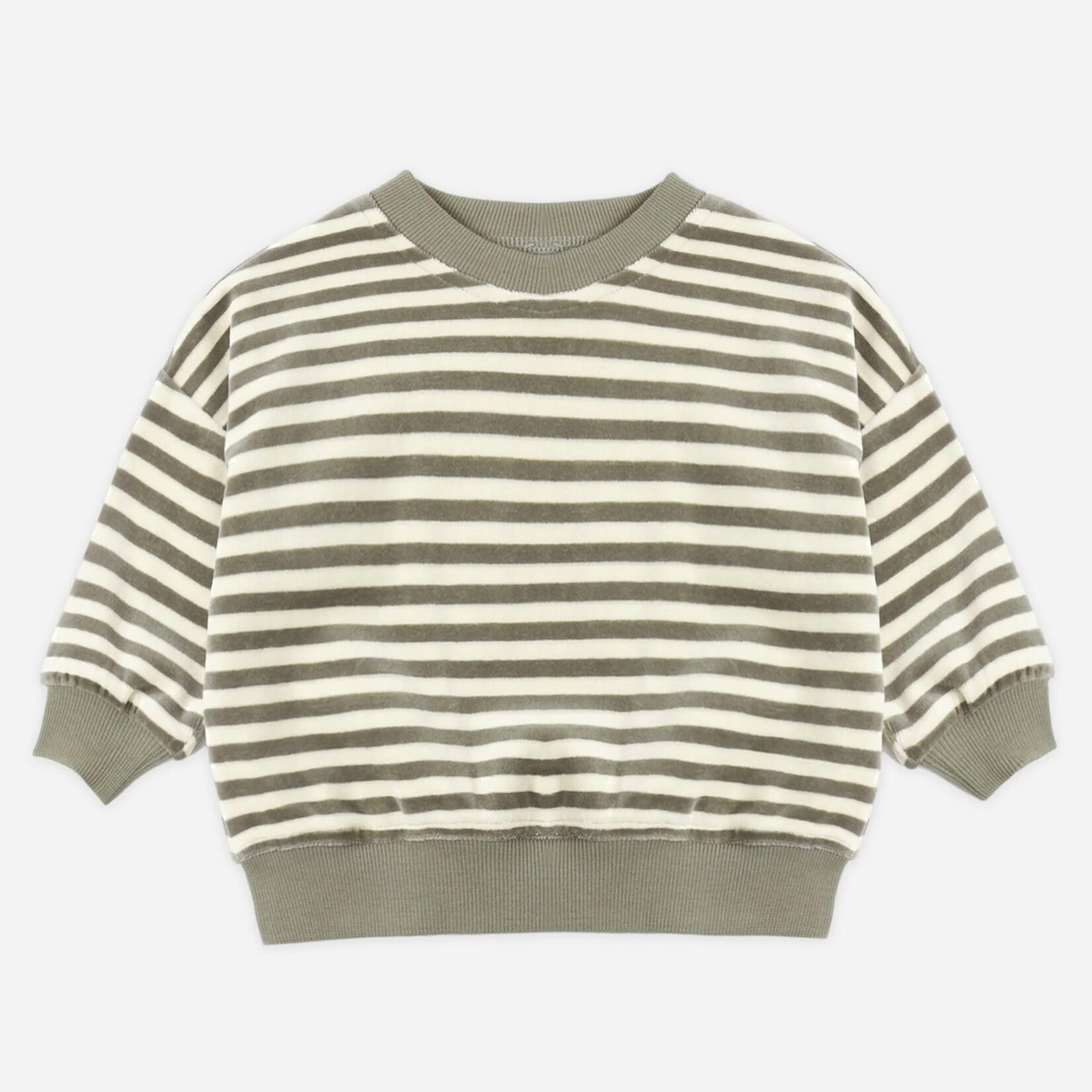 Quincy Mae Quincy Mae - Velour  Relaxed Sweatshirt