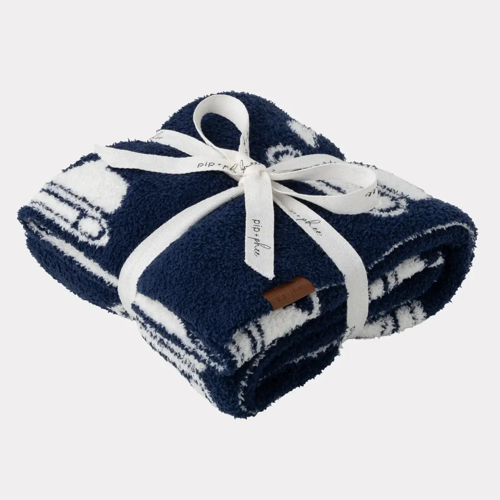 Pip + Phee Pip + Phee - Navy Digger Plush Blanket