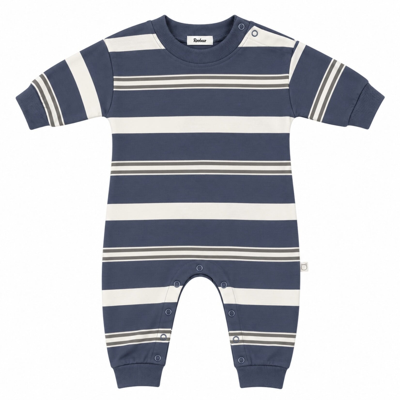 Roobear Roobear - Striped Long Sleeve Romper