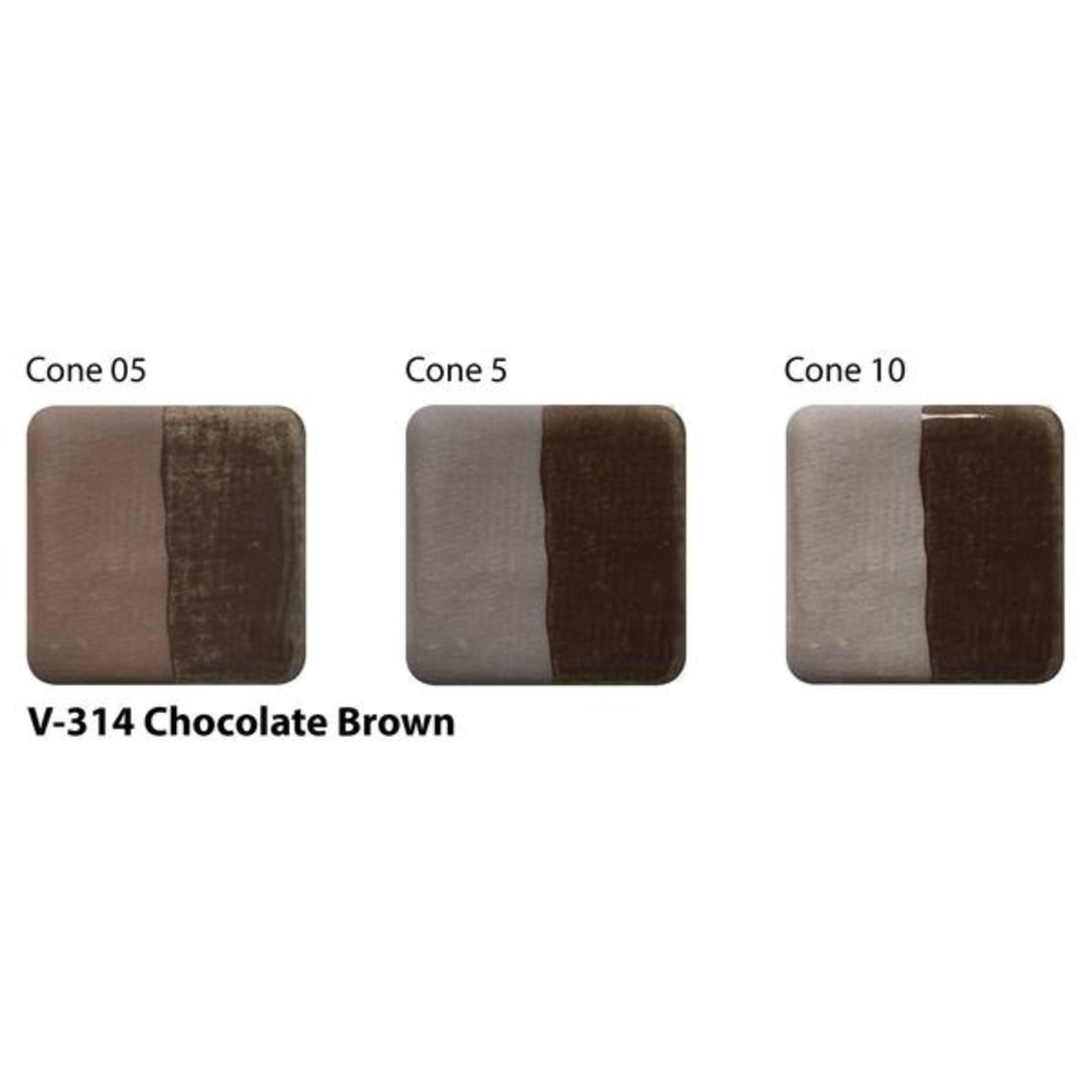 AMACO V-314 -  Chocolate Brown Underglaze ^05-10