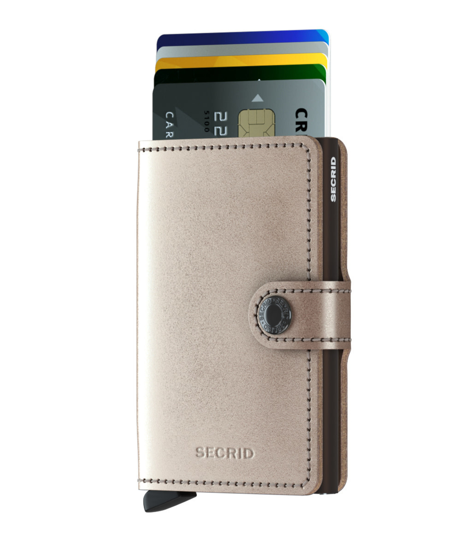 Secrid Mini Wallet- Metallic Champagne - Just Bags Luggage Center