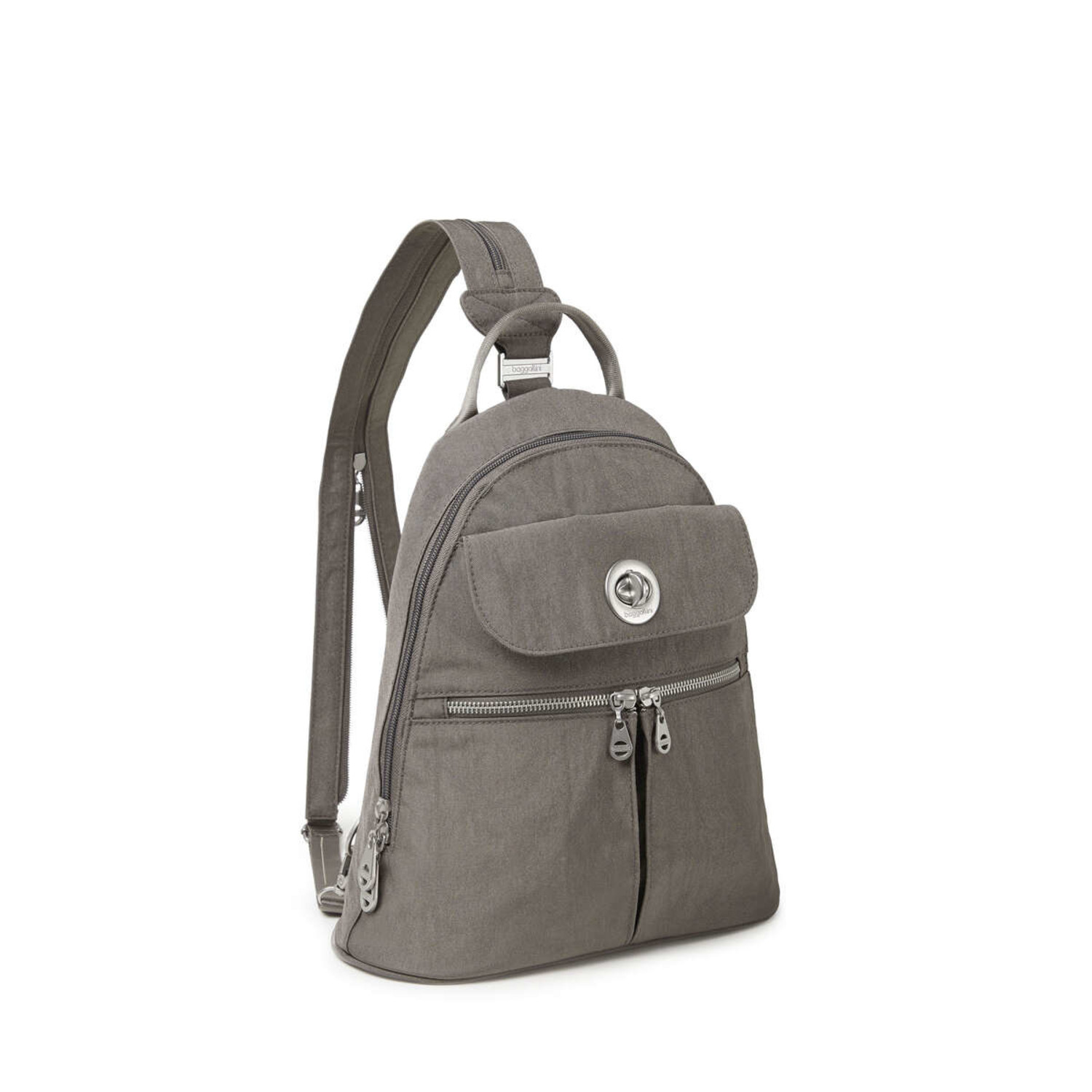 Baggallini Naples Convertible Backpack - Sterling Shimmer 